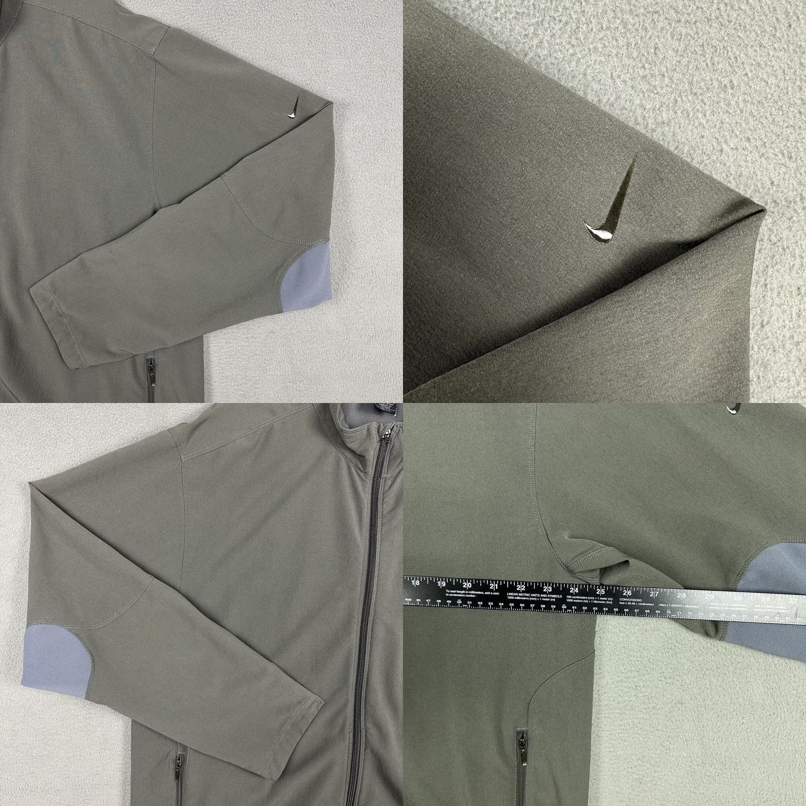 Nike Nike Dri-Fit Jacket Mens XL Gray Full Zip Lightweight Breathable Golf Gym Dri-Fit Size US XL / EU 56 / 4 - 9 Thumbnail