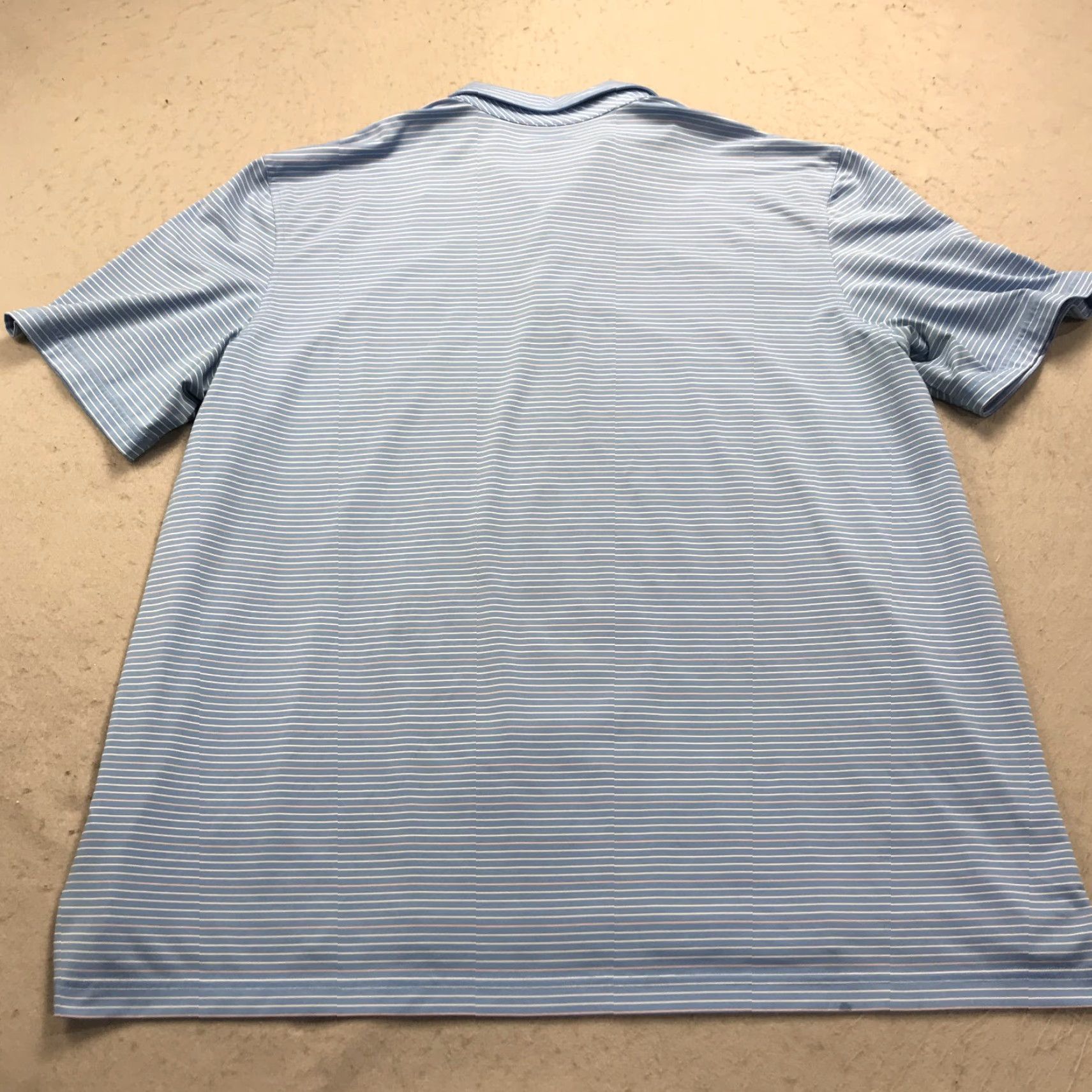 Vineyard Vines Vineyard Vines Polo Shirt Mens 2XL Blue Pink Stretch Striped Performance Golf Shirt Size US XXL / EU 58 / 5 - 6 Thumbnail
