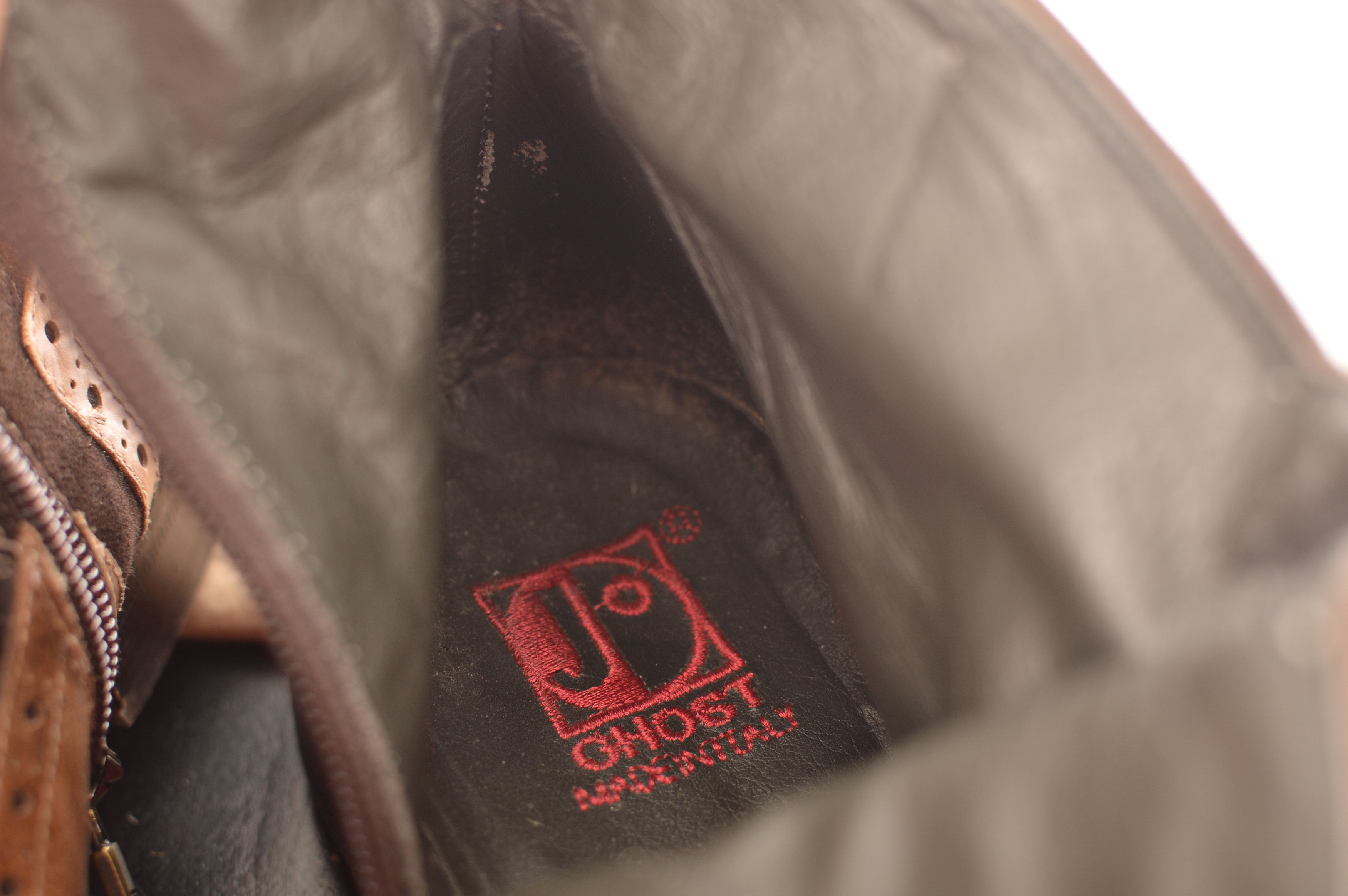 Jo Ghost Jo Ghost Brown Leather Croc Boots Size US 6 / EU 39 - 9 Thumbnail