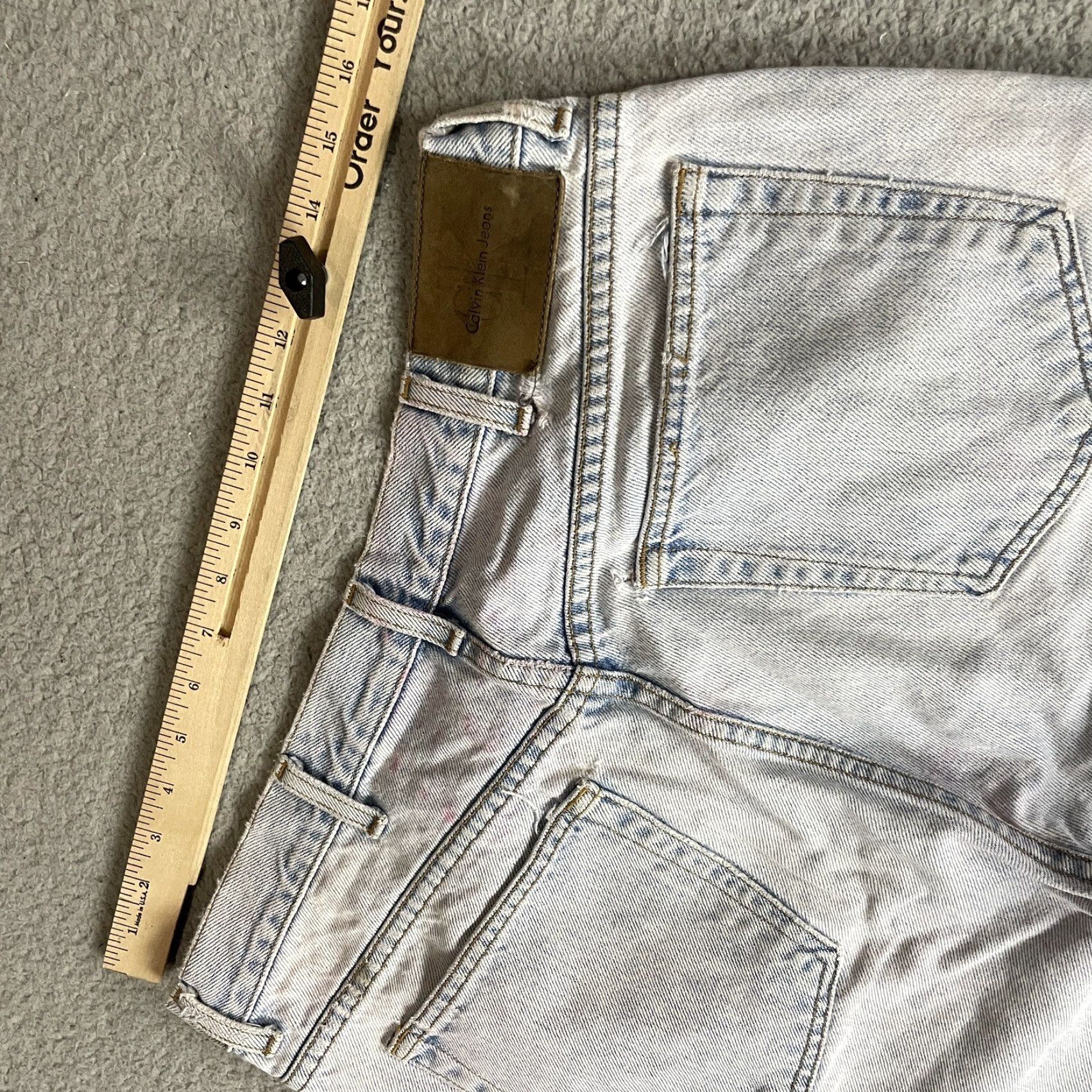 Calvin Klein VINTAGE Calvin Klein Jeans Men 36 Easy Fit USA Made Distressed 5 Pocket Straight Size US 36 / EU 52 - 6 Thumbnail