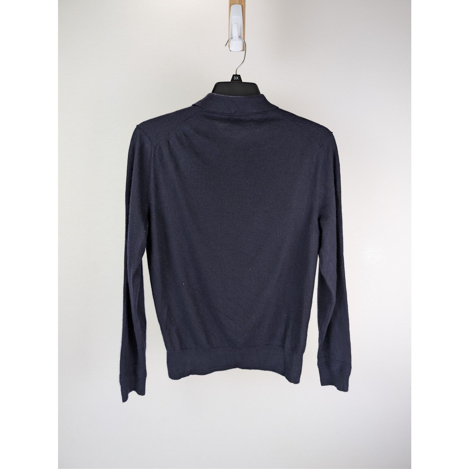 Tom Ford o1rshd1 CC20 Long Sleeve Polo Shirt in Navy Blue Size US L / EU 52-54 / 3 - 9 Thumbnail