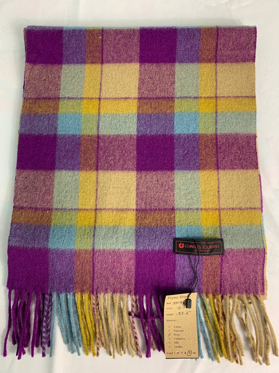 Vintage Charles Jourdan Scarf / Muffler / Neckwear Size ONE SIZE - 2 Thumbnail