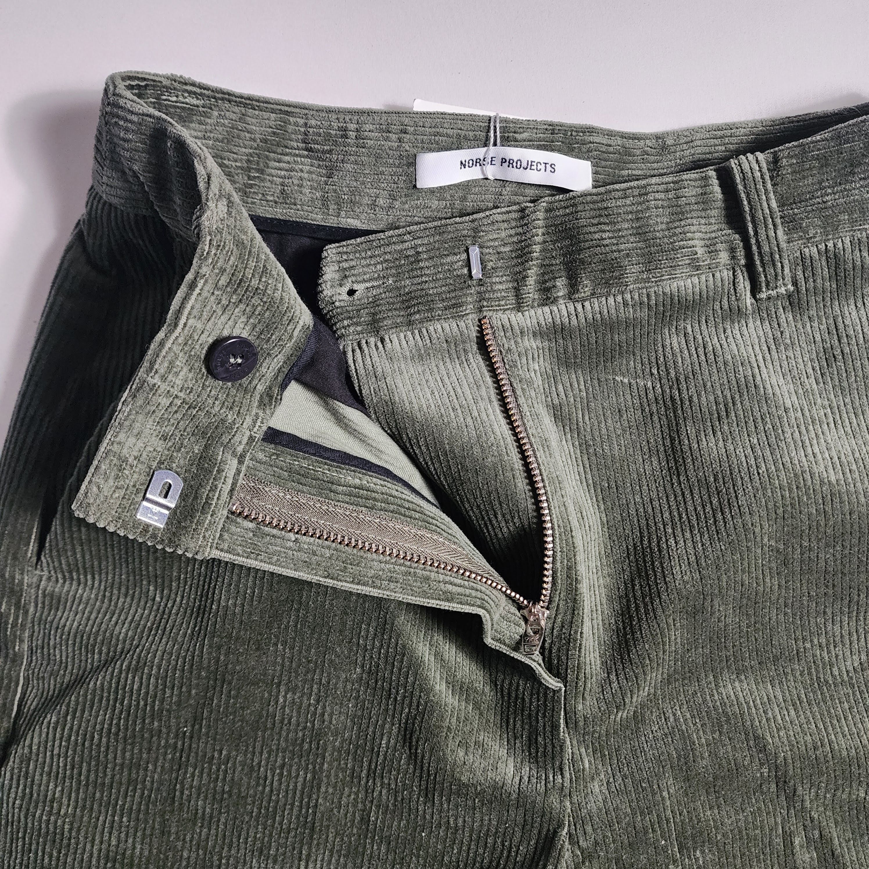 Norse Projects Jelena Cords Ivy Green Pant Made in Italy (See Measurements) Size 24" / US 00 / IT 34 - 5 Thumbnail