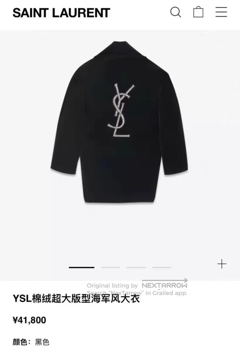 Saint Laurent Paris Saint Laurent Paris size F Crystal Cotton Coat Size US S / EU 44-46 / 1 - 7 Thumbnail