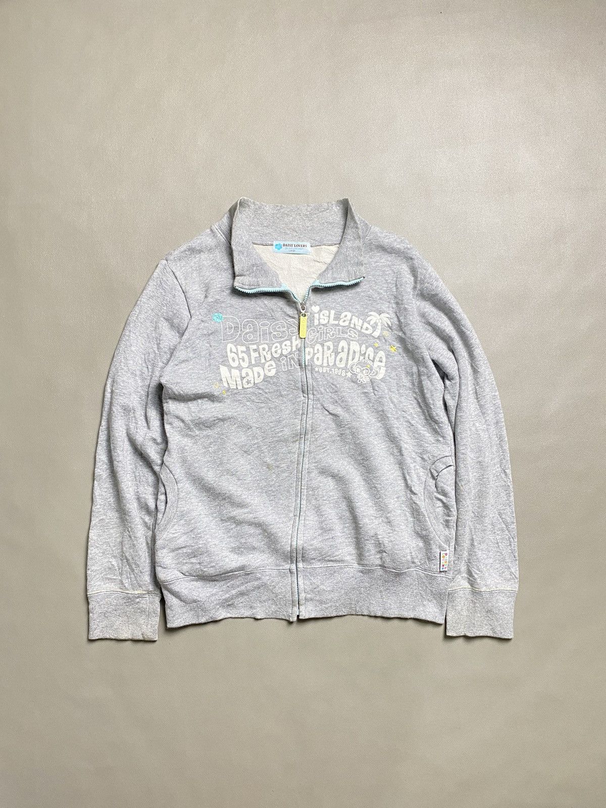 Angel Blue × Hysteric Glamour × Japanese Brand Y2K Daisy Lovers Zip Sweater Size L / US 10 / IT 46 - 1 Thumbnail