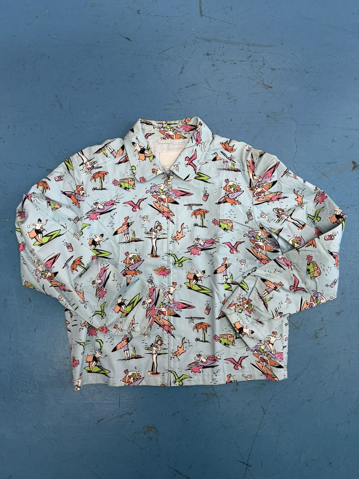 Prada PRADA 12” SURF PRINT JACKET Size US L / EU 52-54 / 3 - 1 Thumbnail