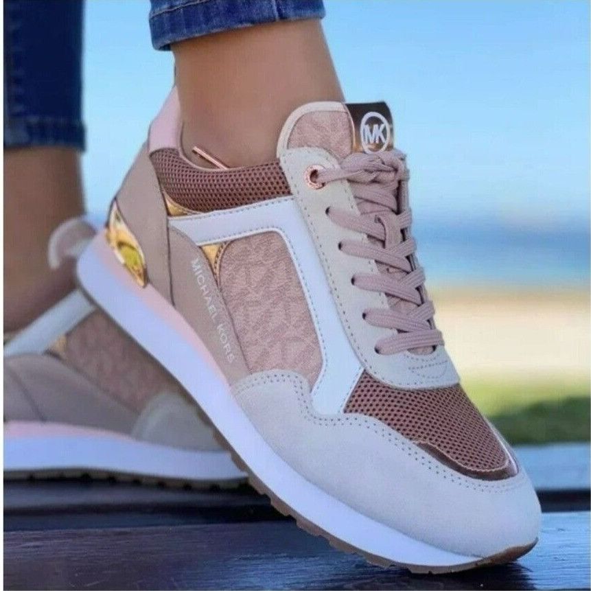 image of New 6 Women's Shoes Michael Kors Wilma Trainer Sneakers So in Pink