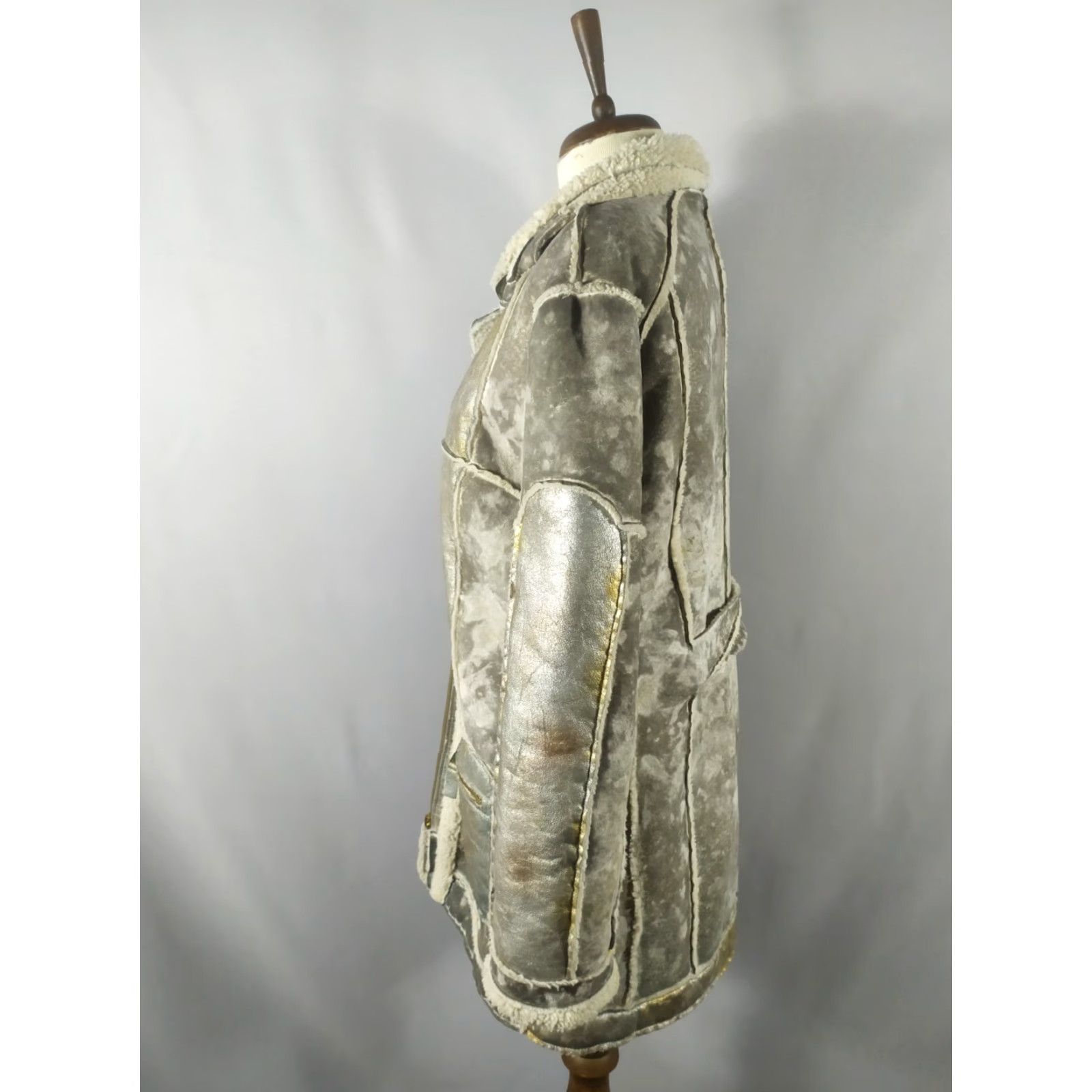 Vintage Elisa Cavaletti Daniela Dallavalle Coat Women Long Sleeve Gray Size L Overcoat Vintage No Size L / US 10 / IT 46 - 4 Thumbnail