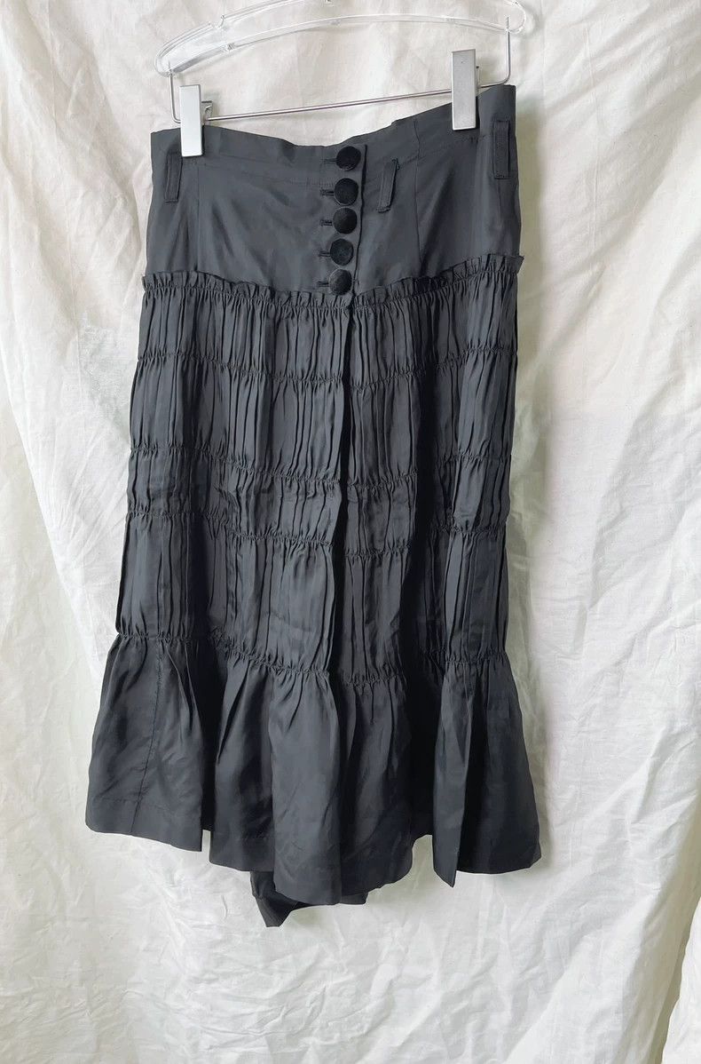 Comme Des Garcons size XS Velvet vertical buttoned multi-p