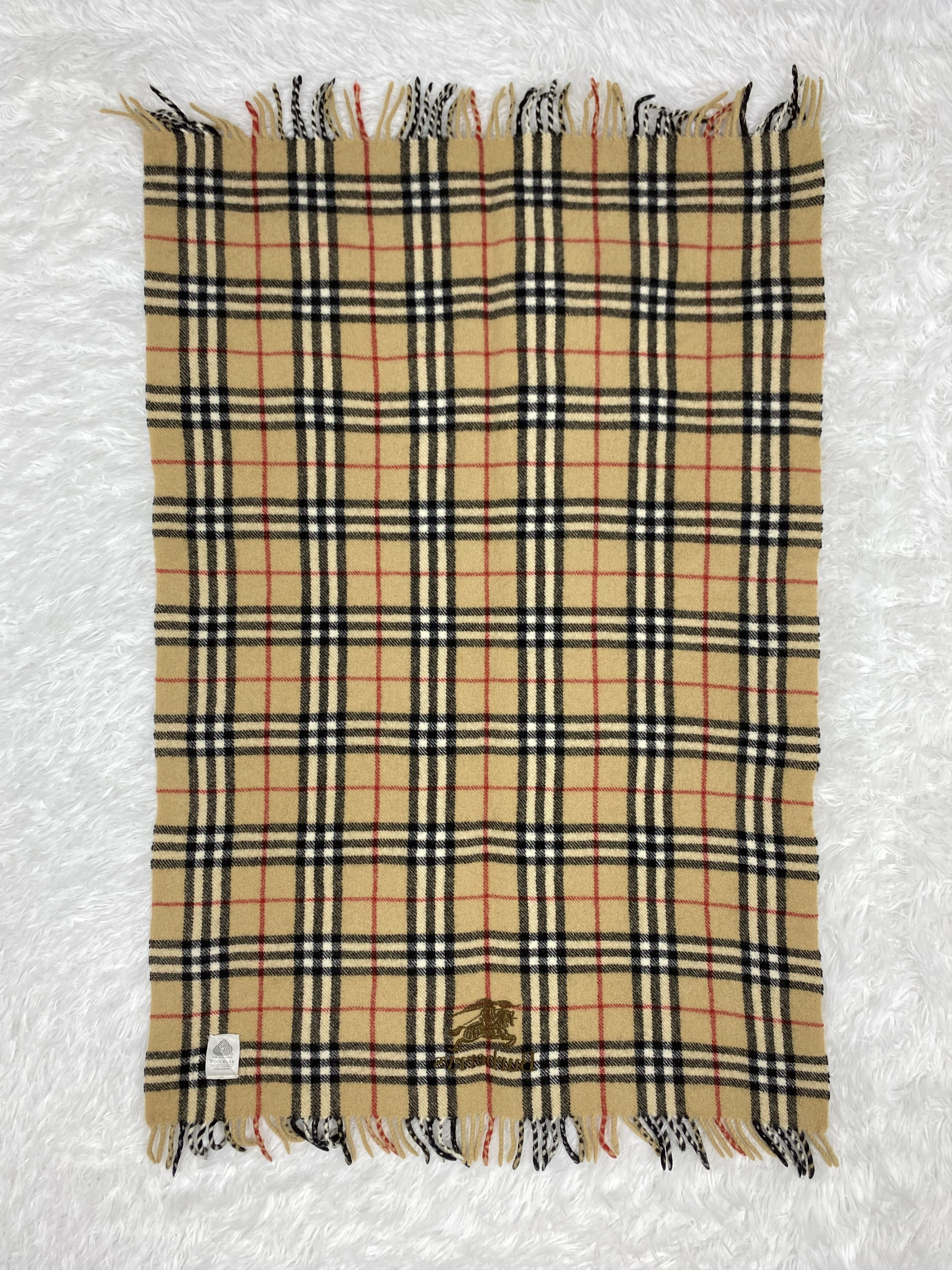 Burberry VintageBurberry Wide Size Scarf / Muffler Neckwear PM0063 Size ONE SIZE - 6 Thumbnail