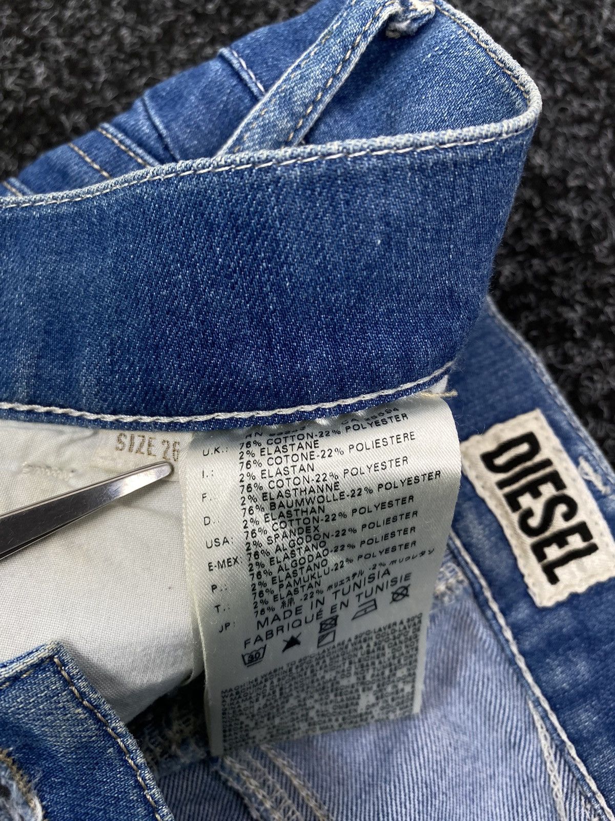 Diesel × Vintage Vintage Y2K Diesel Sexy Mini Shorts Size 26" / US 2 / IT 38 - 10 Thumbnail