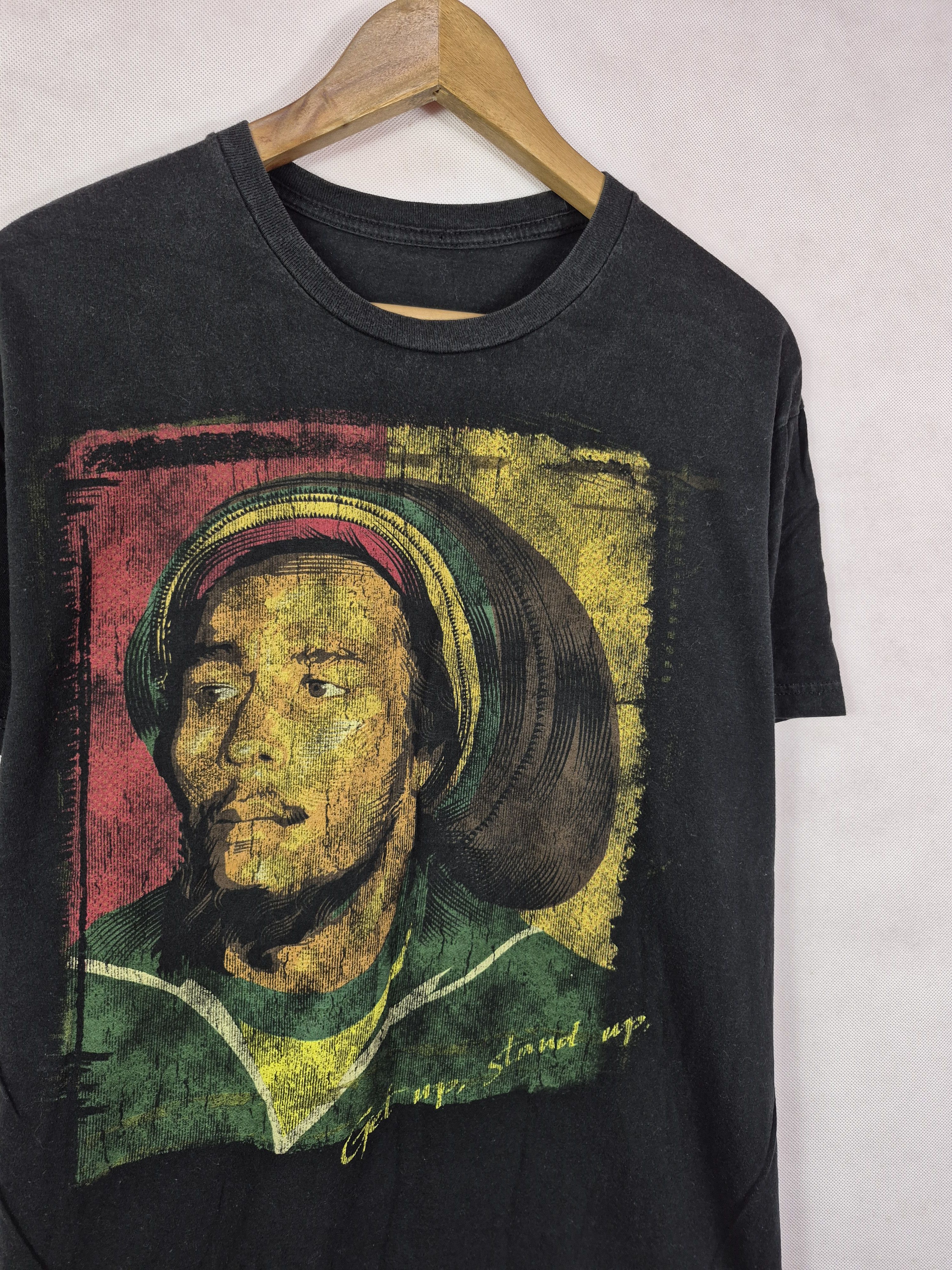 Bob Marley 🔥 Bob Marley Jah Rasta Big Print Band Tee Size US M / EU 48-50 / 2 - 2 Thumbnail
