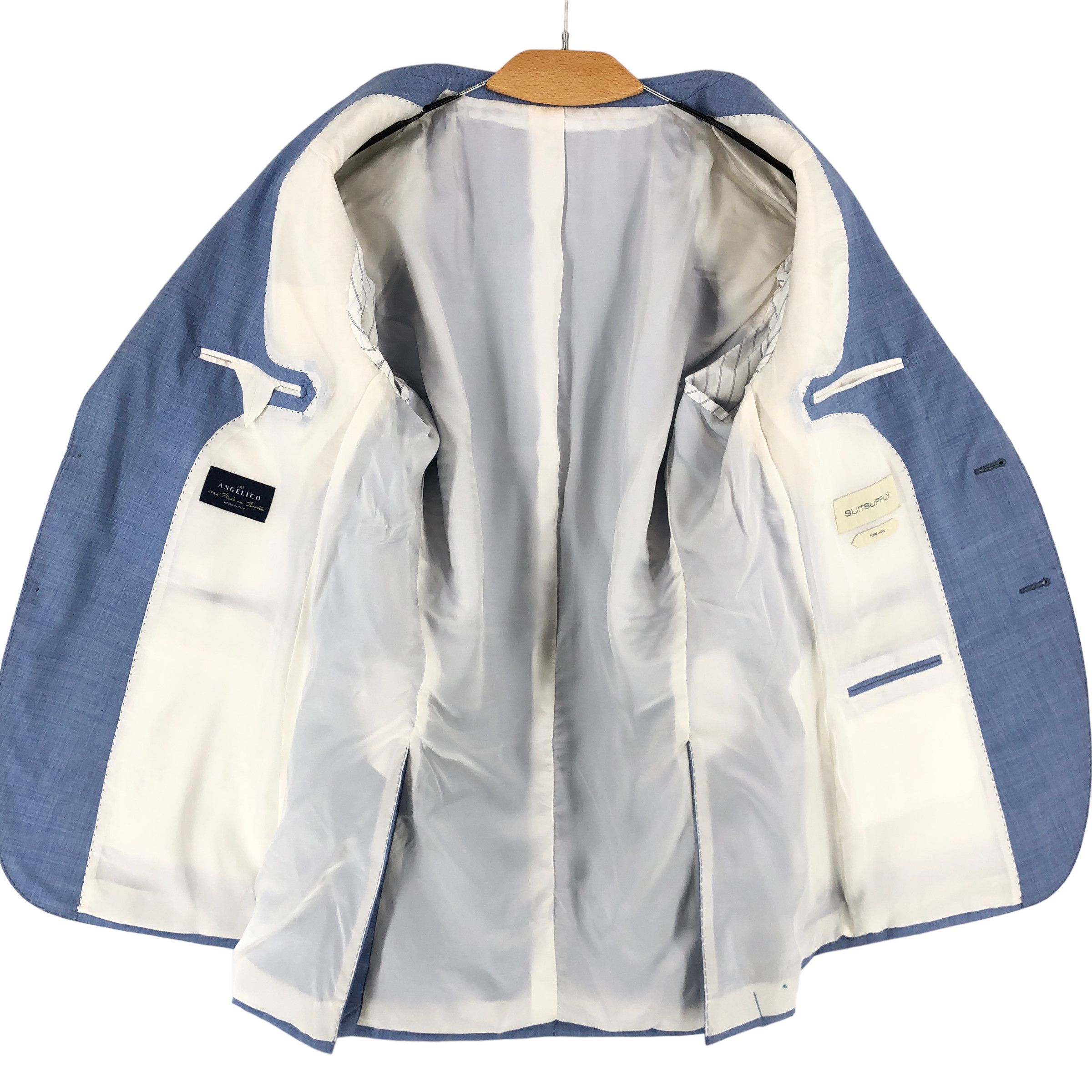 Suitsupply Lazio Single Breasted Wool Blazer Size EU:54; UK:44; US:44S Size 44S - 3 Thumbnail
