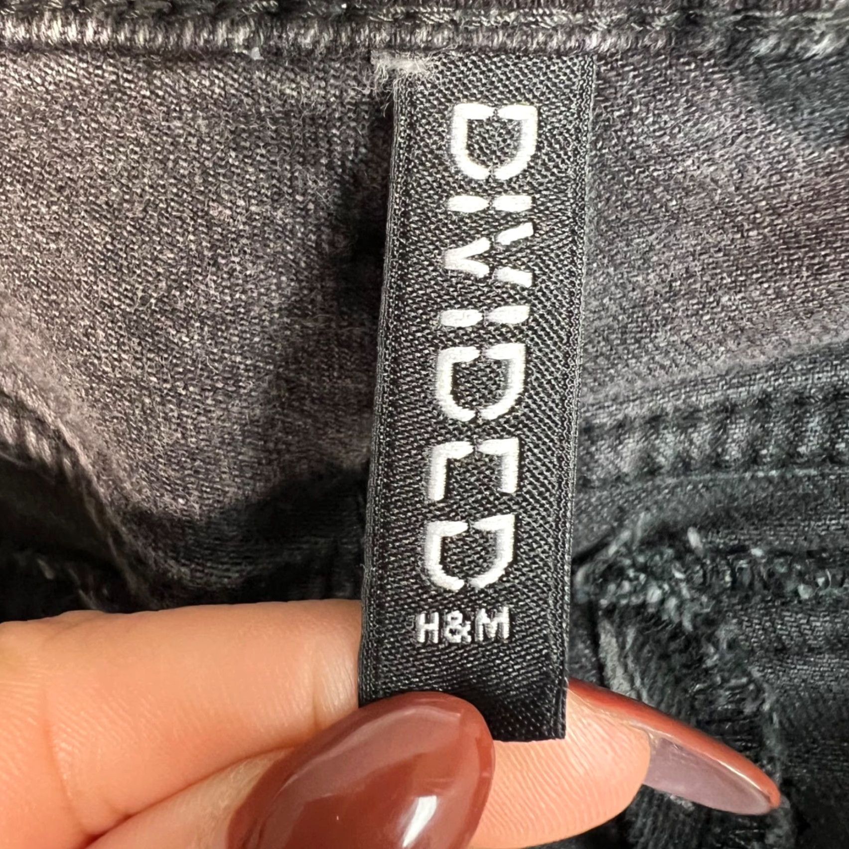 H&M H&M Divided Blackpink Womens Size 6 Print Flared Jeans Gray Cotton Denim Size 28" / US 6 / IT 42 - 3 Thumbnail