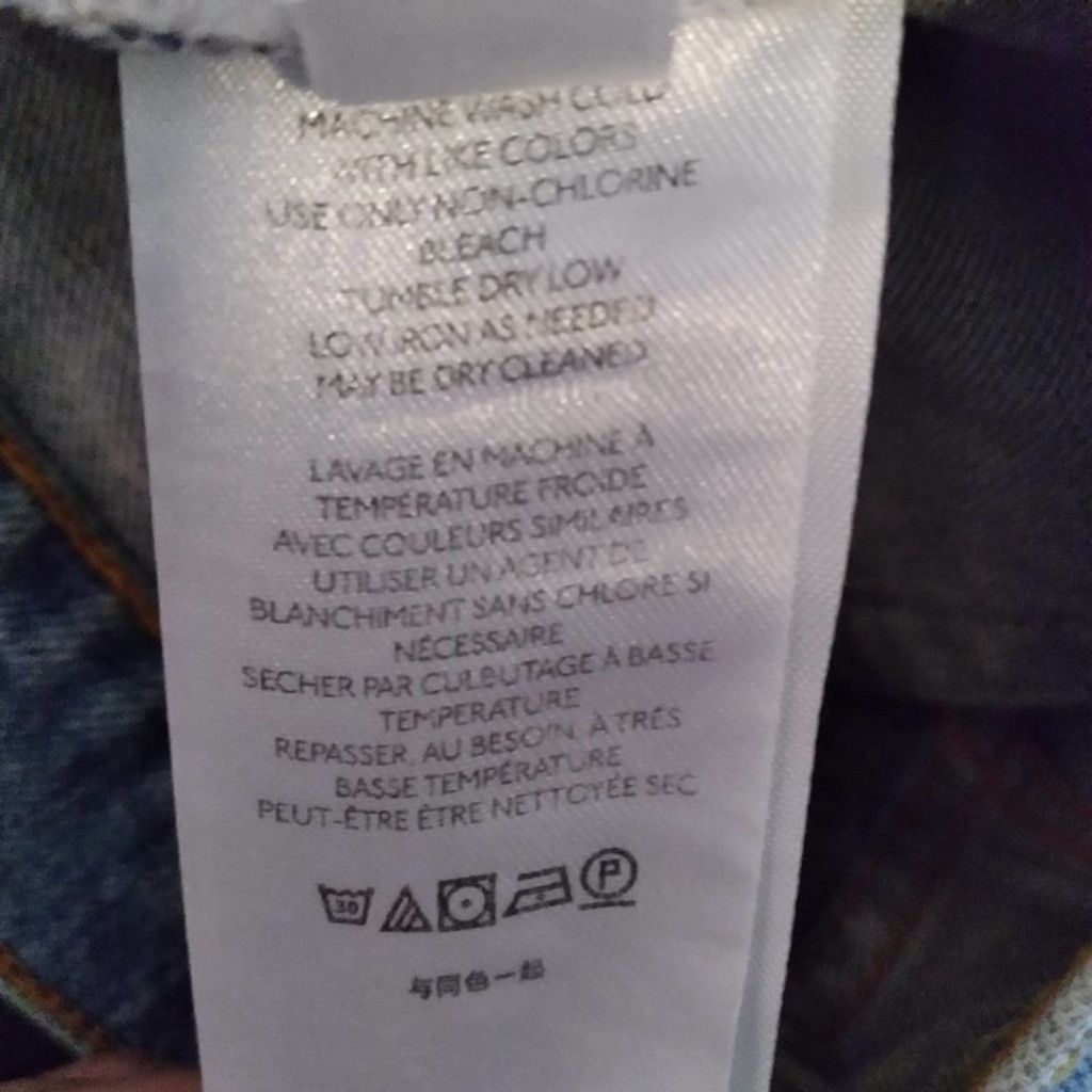 Free People We The Free Denim Jeans Raw Frayed Hem Distressed Size 29 Size 29" - 11 Thumbnail