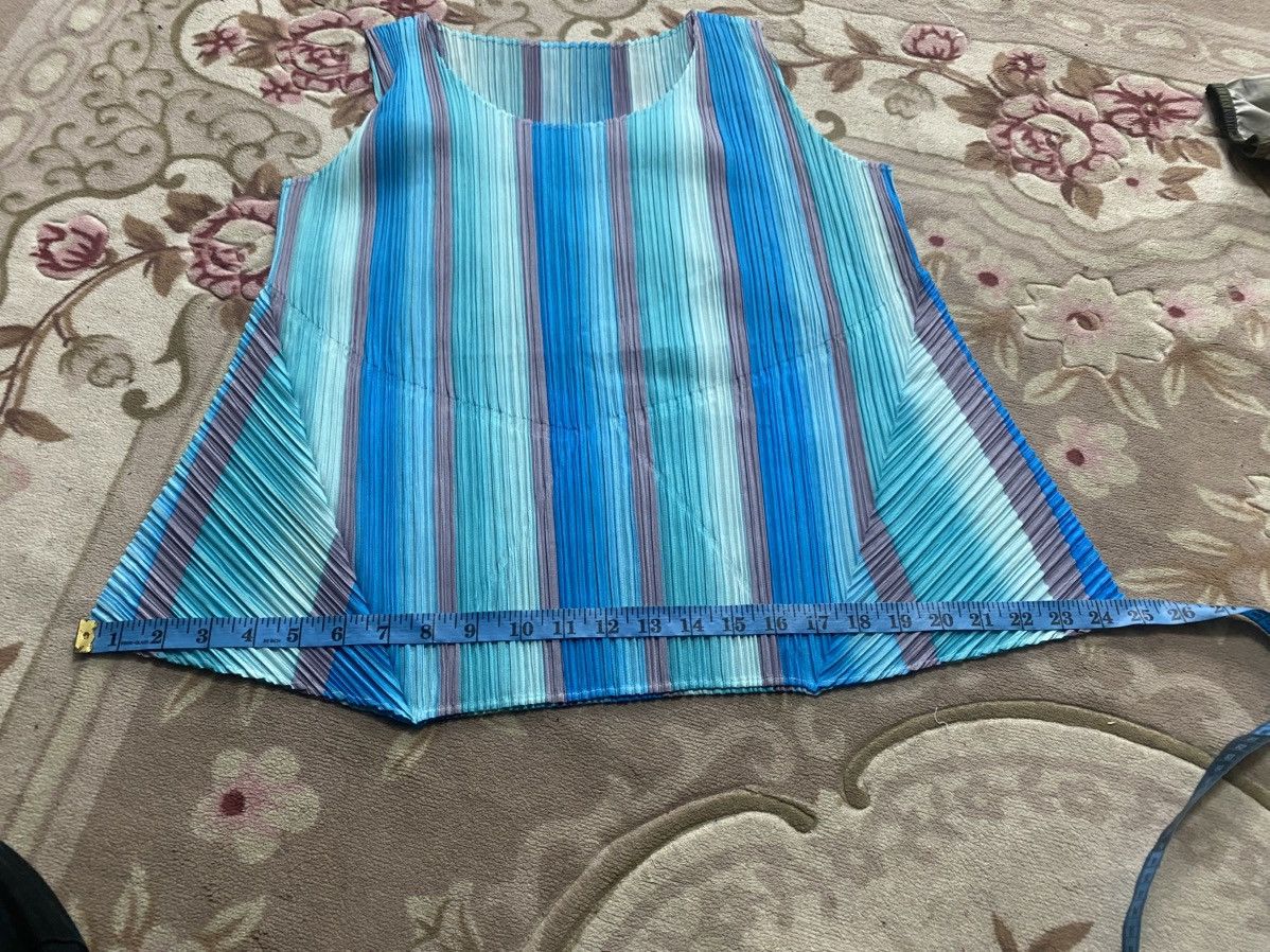 Pleats Please Issey Miyake PLEATS PLEASE Gradation Striped 3/4 Sleeve Top Size 3 Size M / US 6-8 / IT 42-44 - 9 Thumbnail