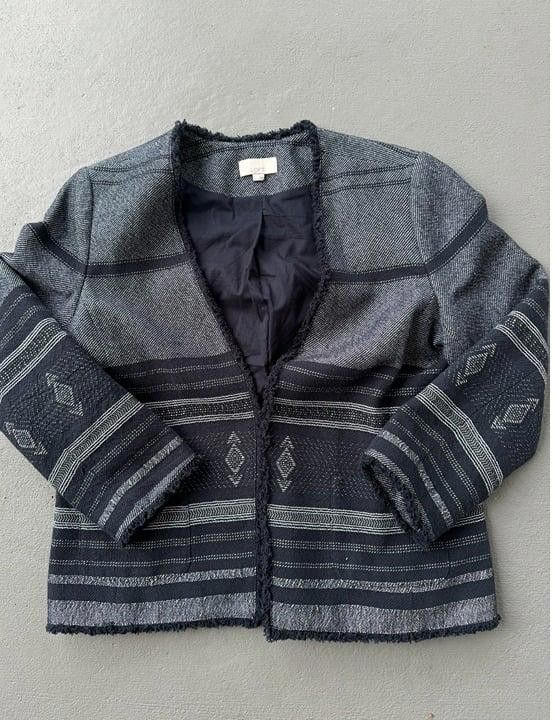 Designer Loft Navy Blazer Size L / US 10 / IT 46 - 1 Thumbnail