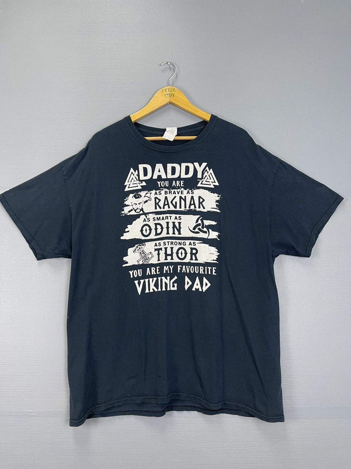 Vintage Vintage Favorite Viking Dad T-Shirt Size US XL / EU 56 / 4 - 2 Thumbnail