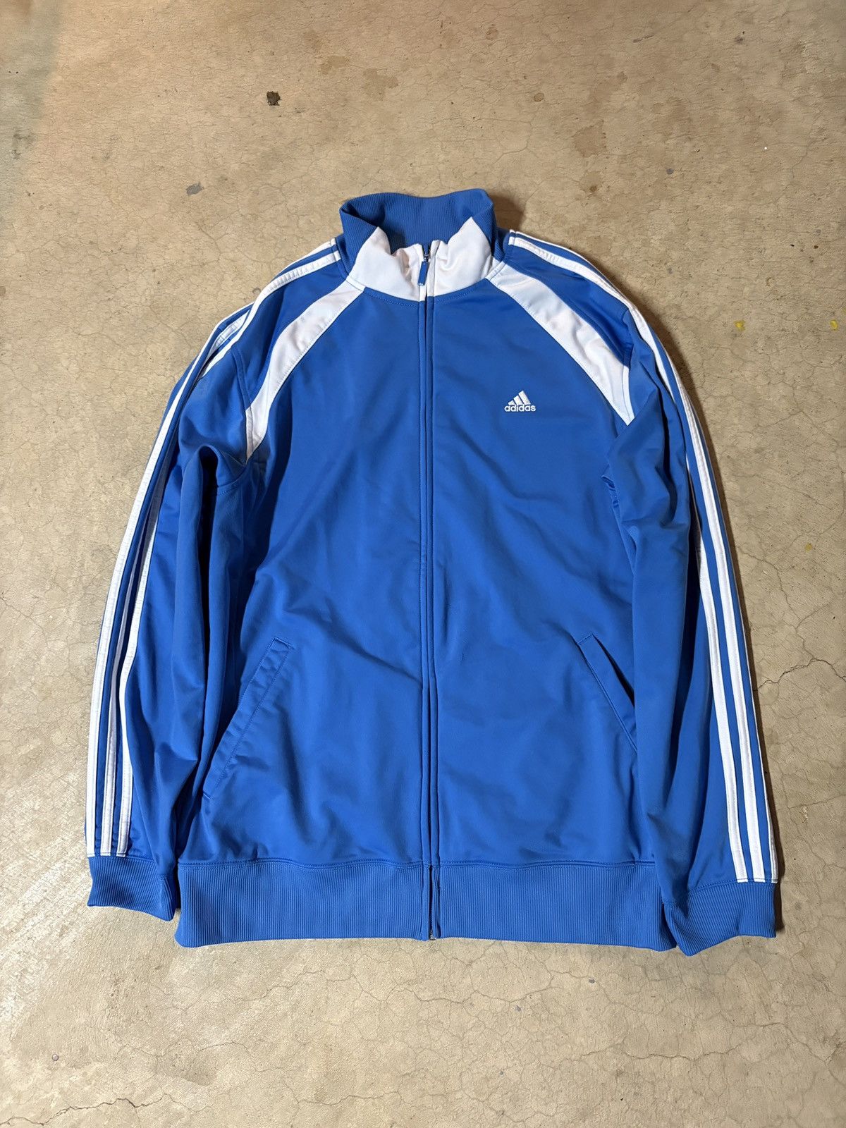 Adidas Vintage 00’s Adidas Y2K Track Jacket Light Blue Size Large Size US L / EU 52-54 / 3 - 1 Thumbnail
