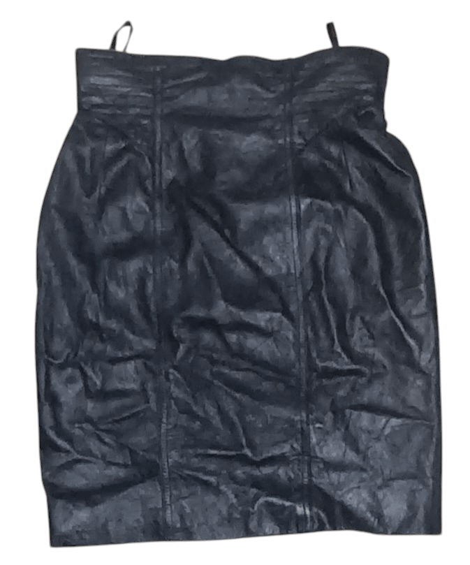 Japanese Brand WEASEL-MOAT ITALIAN SHEEPSKIN LEATHER SKIRT Size 28" / US 6 / IT 42 - 1 Thumbnail