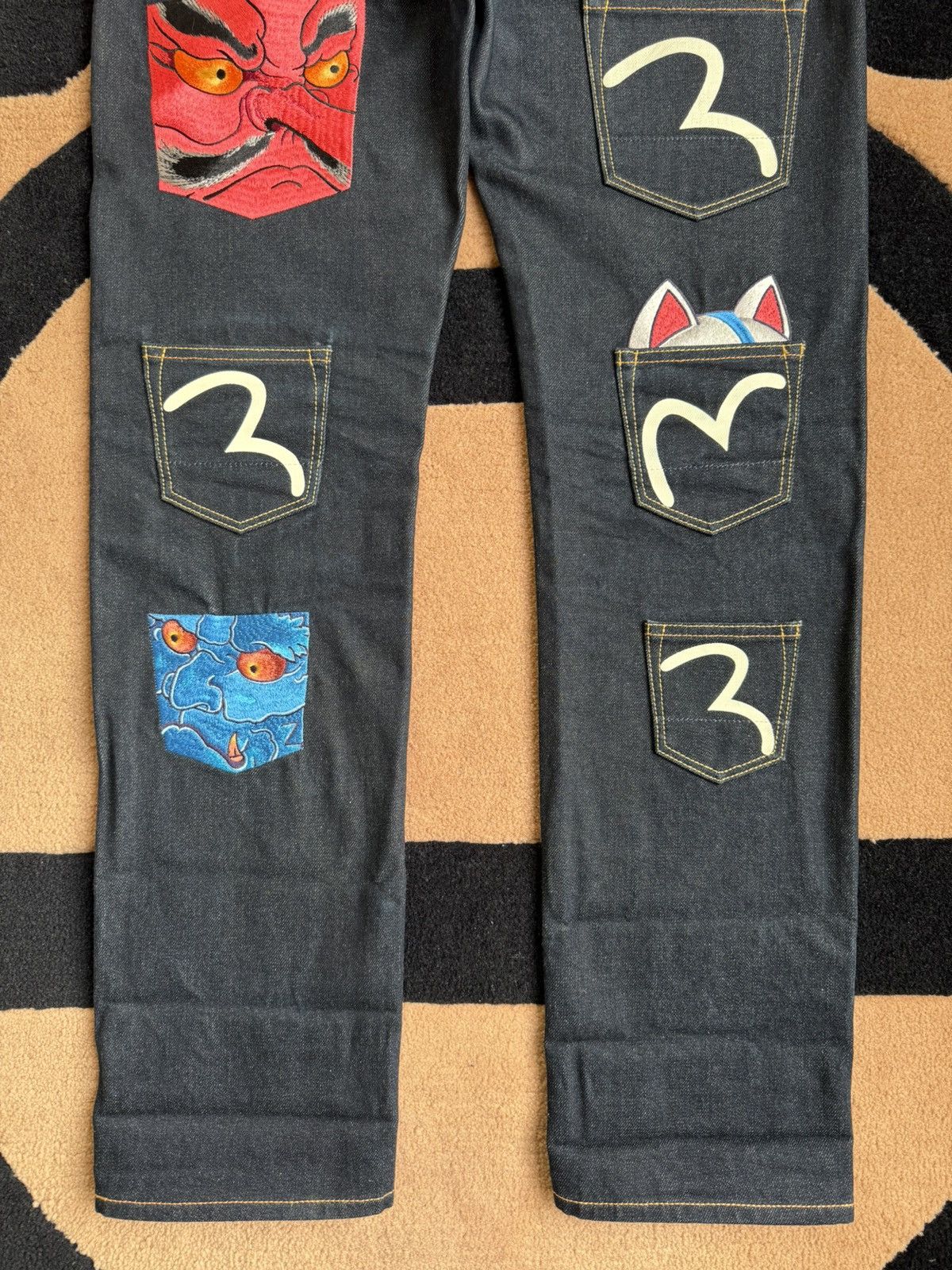 Evisu Evisu multi-pocket daicock embroidery denim jeans,size:32x34 Size US 32 / EU 48 - 7 Thumbnail
