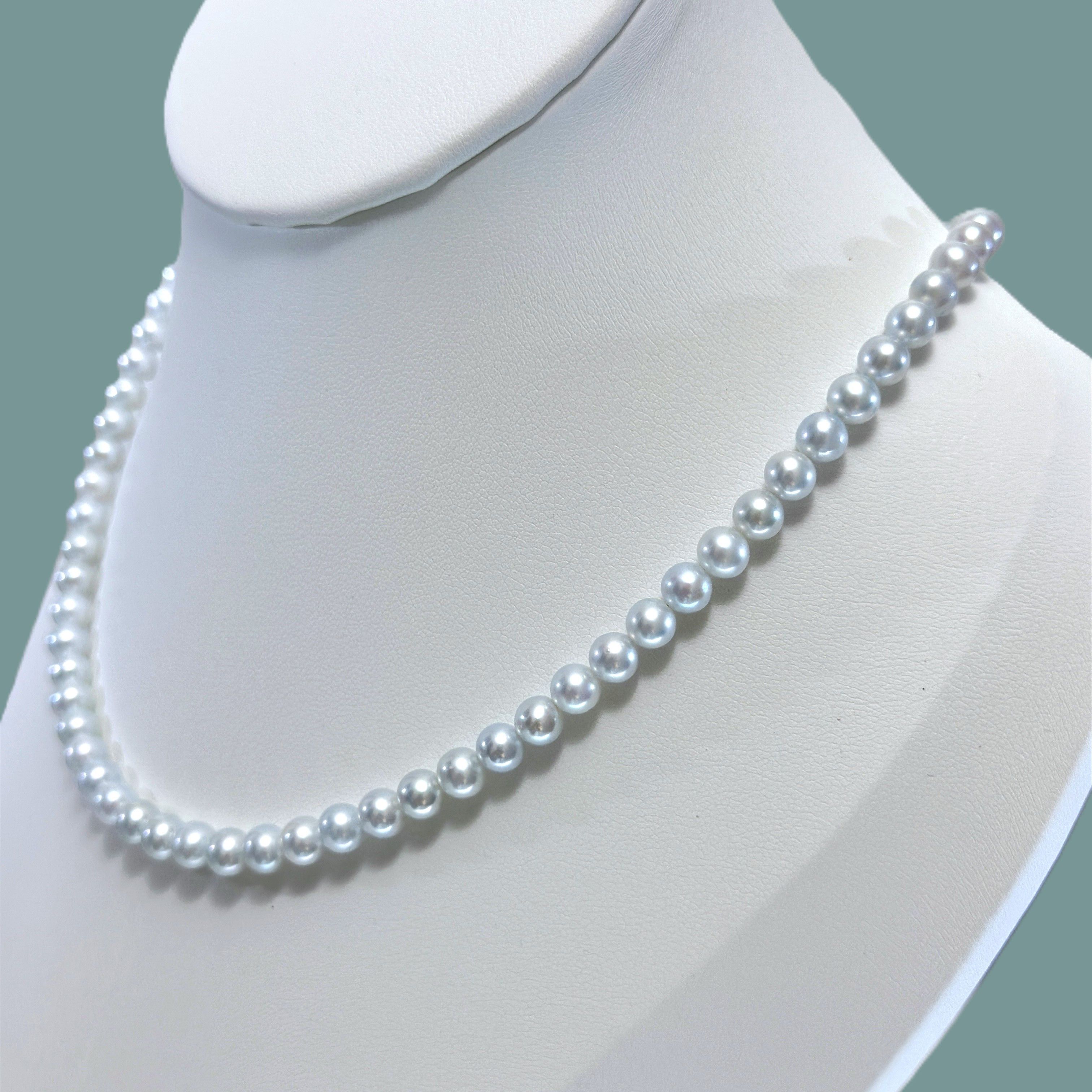 Designer Cold Blue Pearl Necklace Size ONE SIZE - 5 Thumbnail