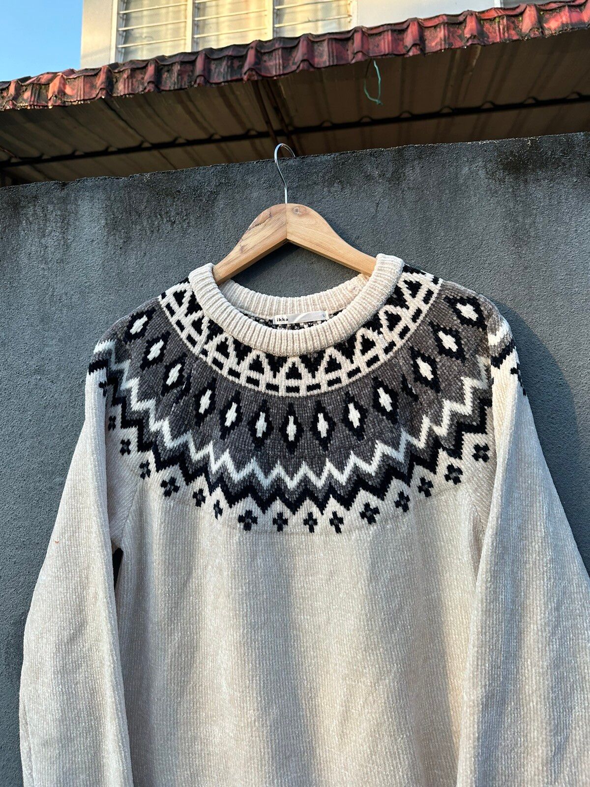 Japanese Brand Ikka Knitted Sweatshirt Size US M / EU 48-50 / 2 - 5 Thumbnail