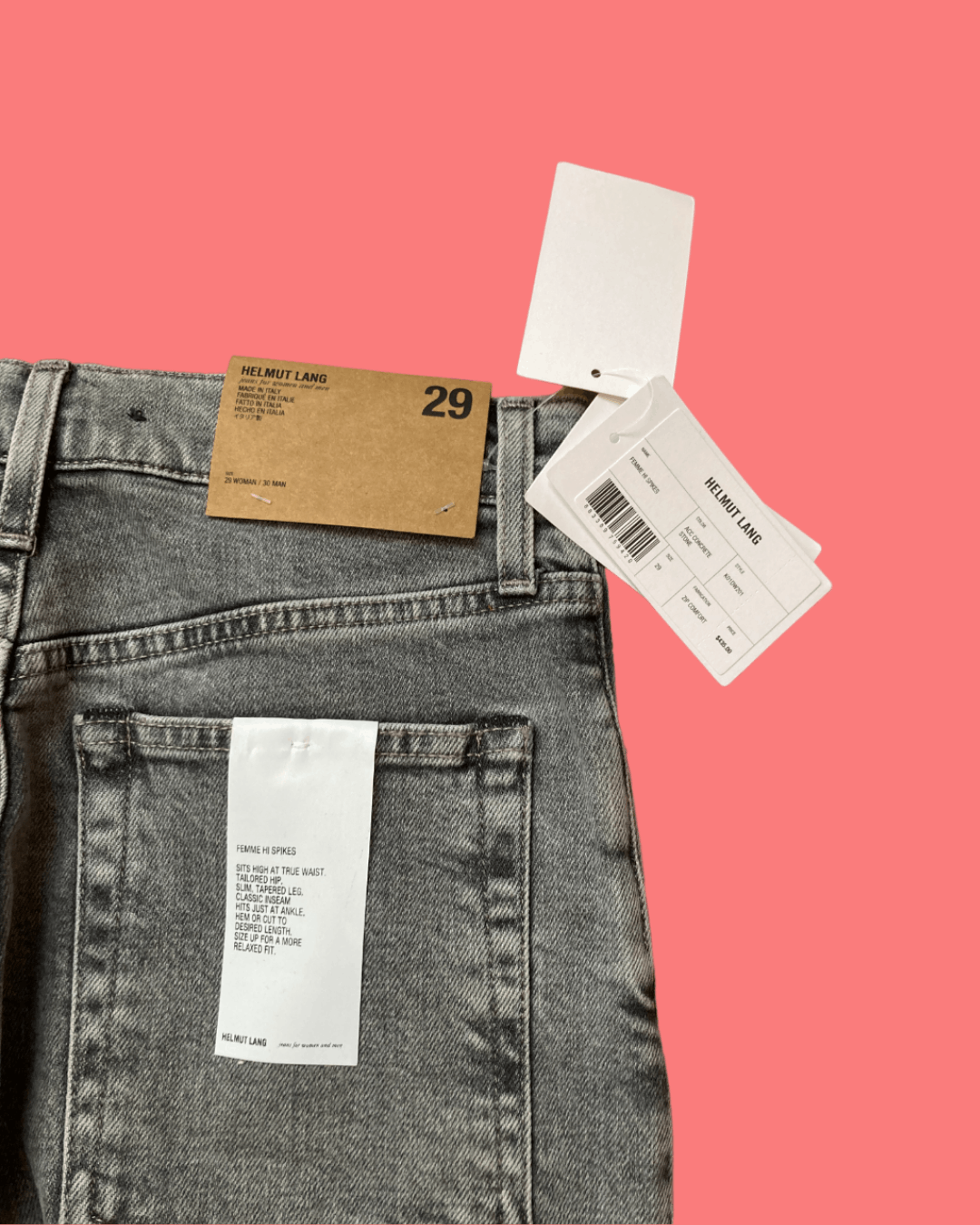 Helmut Lang Helmut Lang Front Zip Jeans "Hi Spikes" Size US 28 / EU 44 - 5 Thumbnail