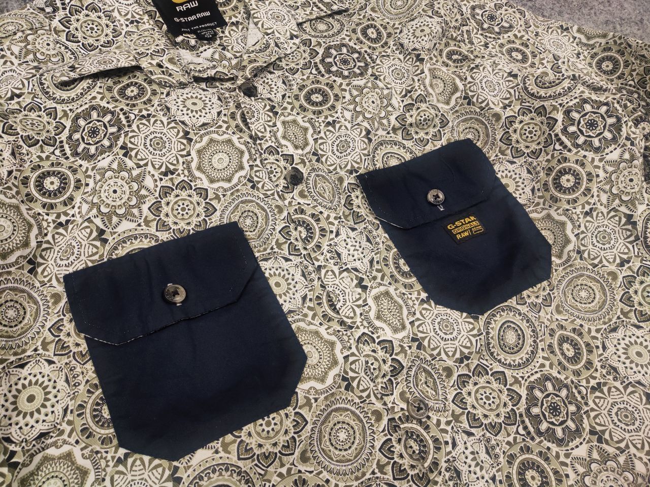 G-Star Vintage G-Star shirt pattern contrasting pockets Long sleeve Size US L / EU 52-54 / 3 - 6 Thumbnail