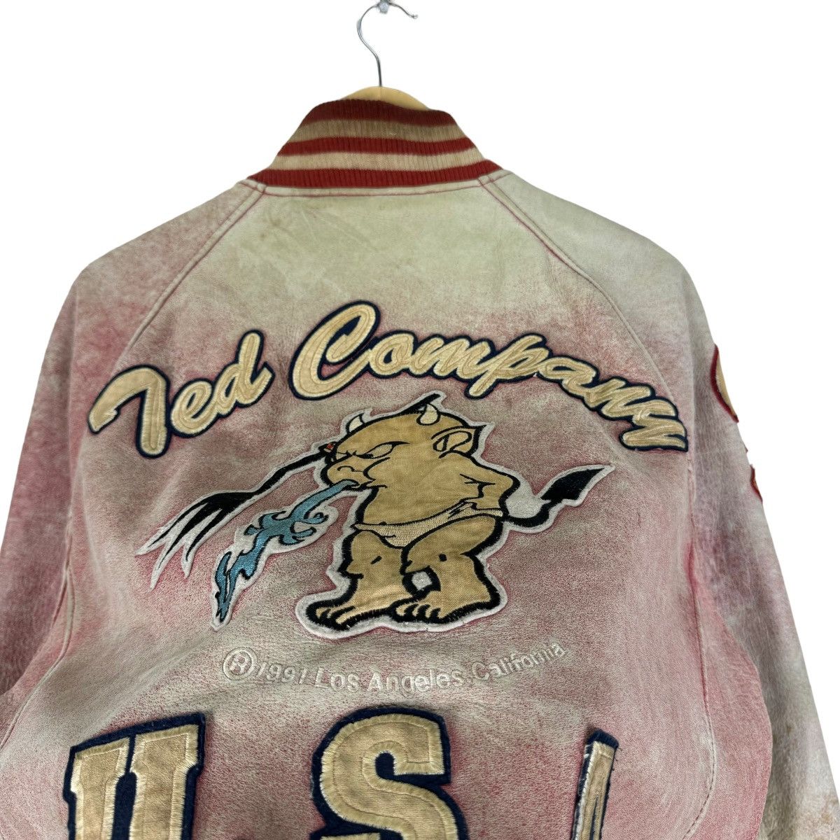 Tedman ☀️TED COMPANY LIMITED 1991 VARSITY LEATHER JACKET Size US M / EU 48-50 / 2 - 9 Thumbnail