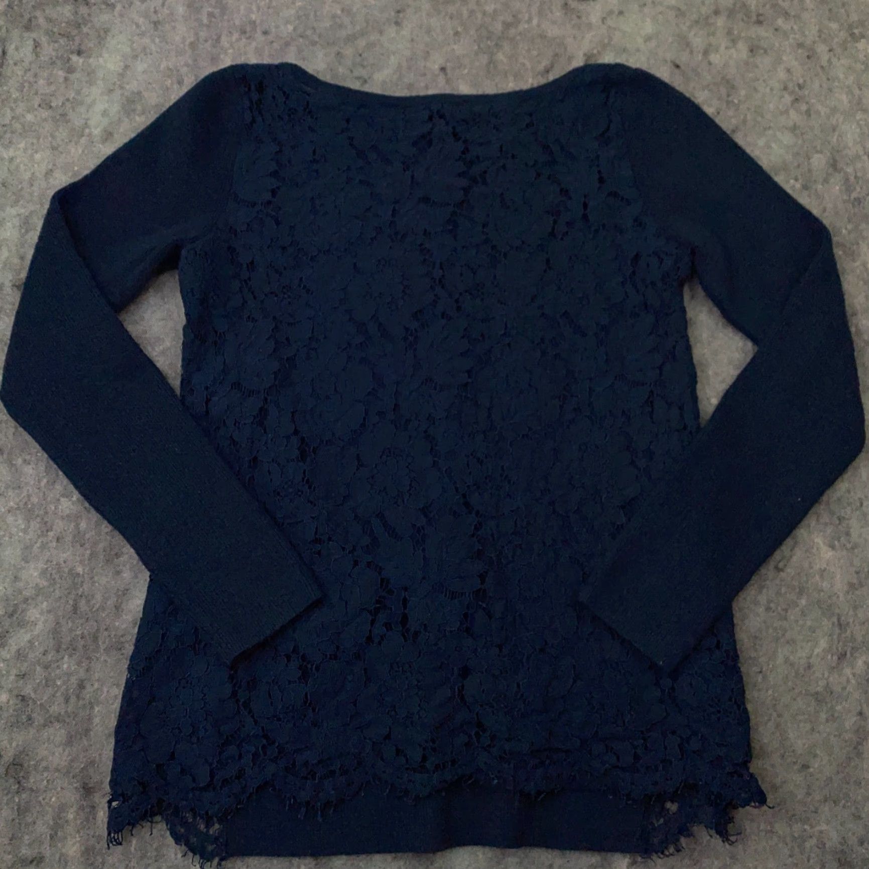 White House Black Market White House Black Market Shirt Top Small Blue Lace Layered Long Sleeve Womens Size S / US 4 / IT 40 - 5 Thumbnail