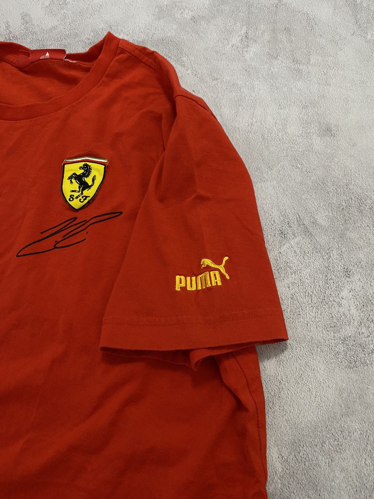 Ferrari × Puma 🏎️ T-Shirt Puma Ferarri Raikonen Number 1 Michelschumaner Size US L / EU 52-54 / 3 - 3 Thumbnail