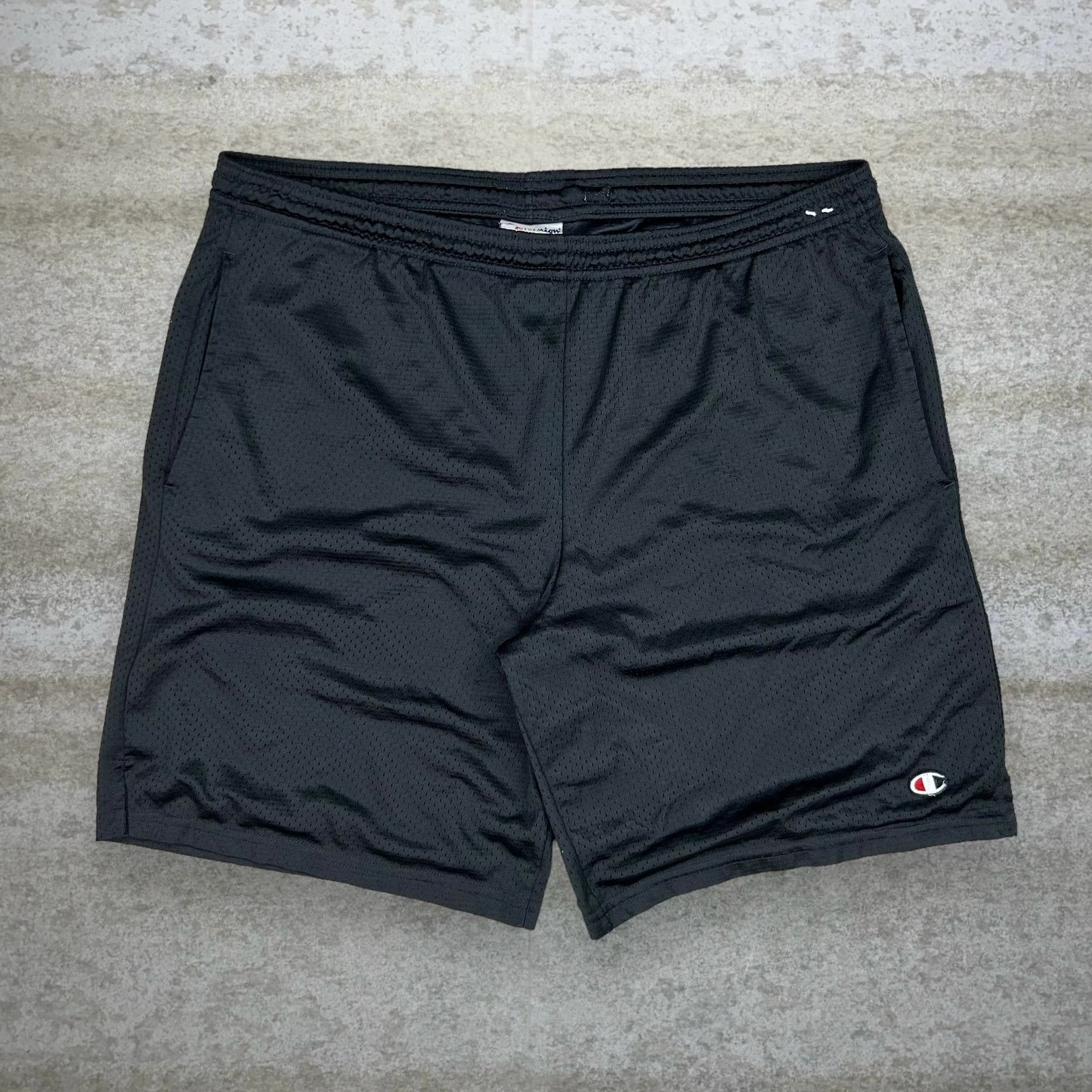 Crazy Vintage Y2K Champion Gym Shorts Jet Black Polyester