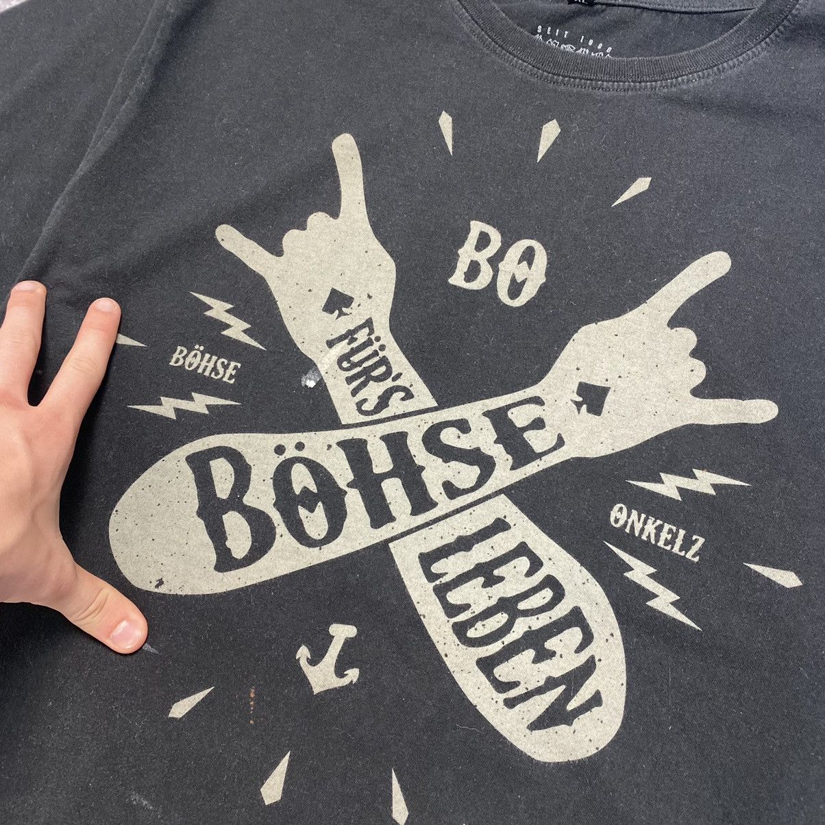 Band Tees Vintage Bohse Onkelz Big Graphic Logo rock band tee Size US XL / EU 56 / 4 - 3 Thumbnail