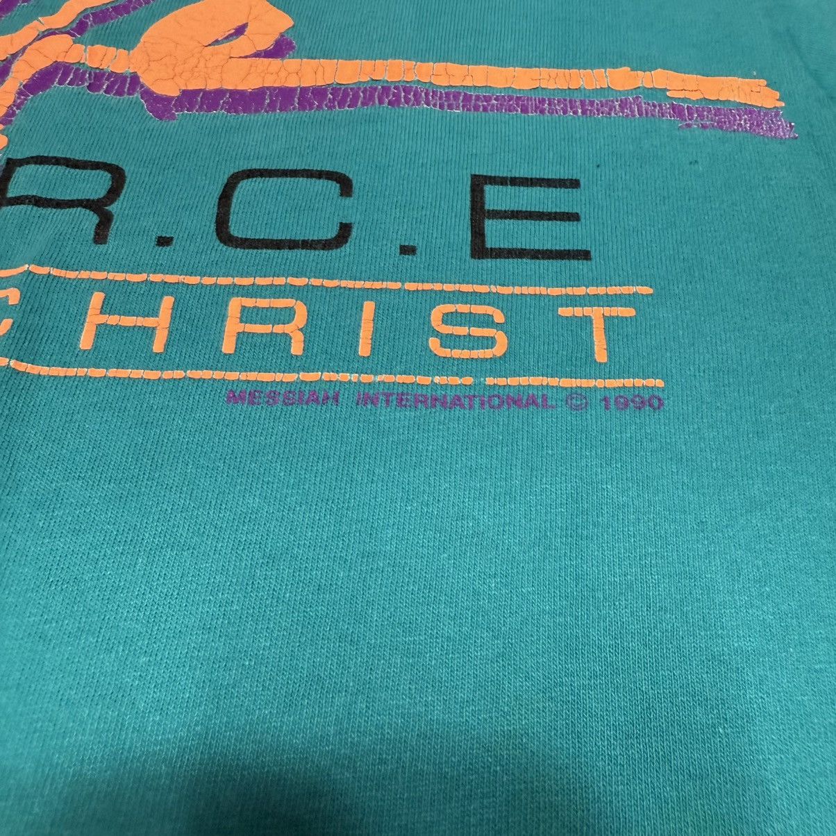 Vintage Vintage Life Source Jesus Christ 90s Blue Tshirt Size US M / EU 48-50 / 2 - 5 Thumbnail