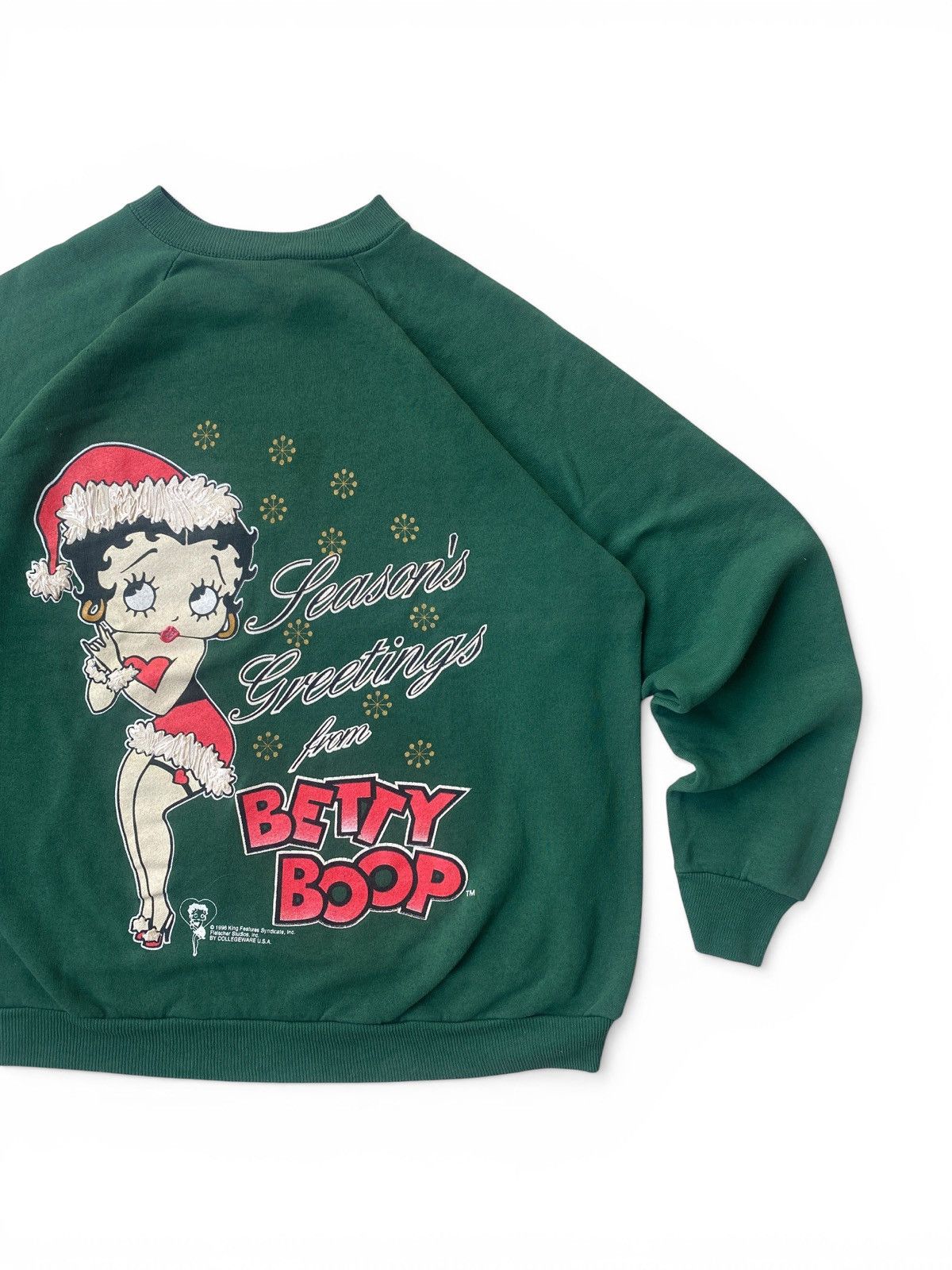Vintage Vintage Betty Boop Christmas Crewneck Sweatshirt 90s Size US L / EU 52-54 / 3 - 2 Thumbnail