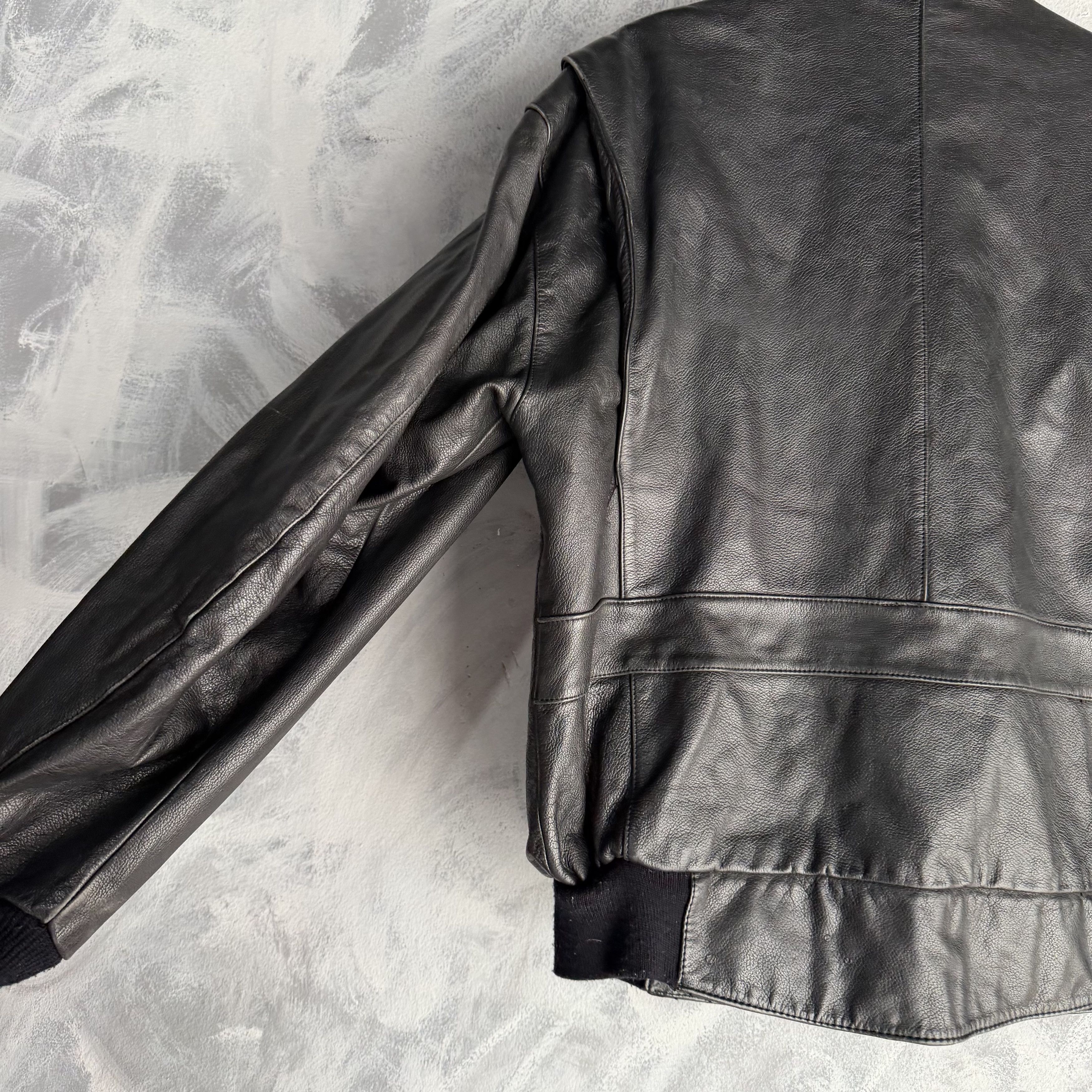 Harley Davidson Vtg Leather Jacket Harley Davidson Mens Motorcycle Bomber A2 Size US L / EU 52-54 / 3 - 7 Thumbnail