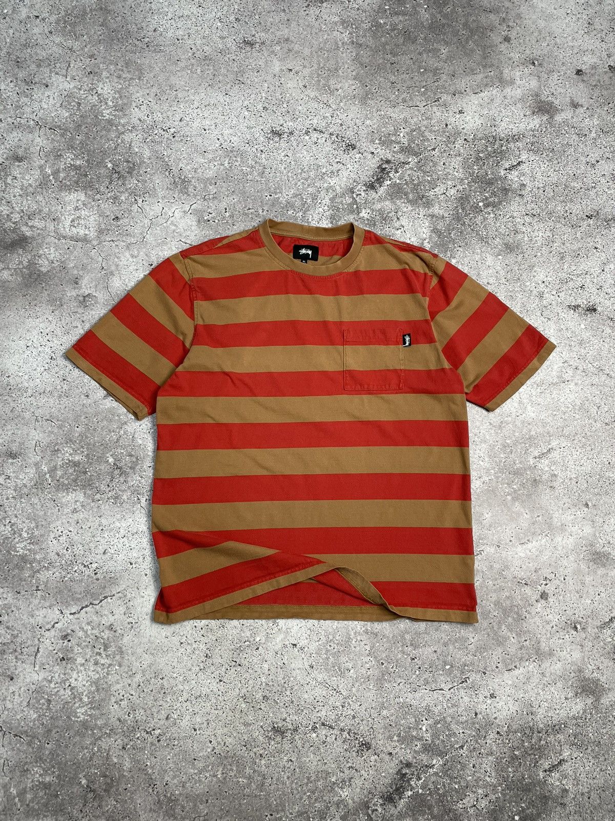 Stussy Vintage Stussy Tee multicolour Striped T-shirt Oversized Size US L / EU 52-54 / 3 - 1 Thumbnail