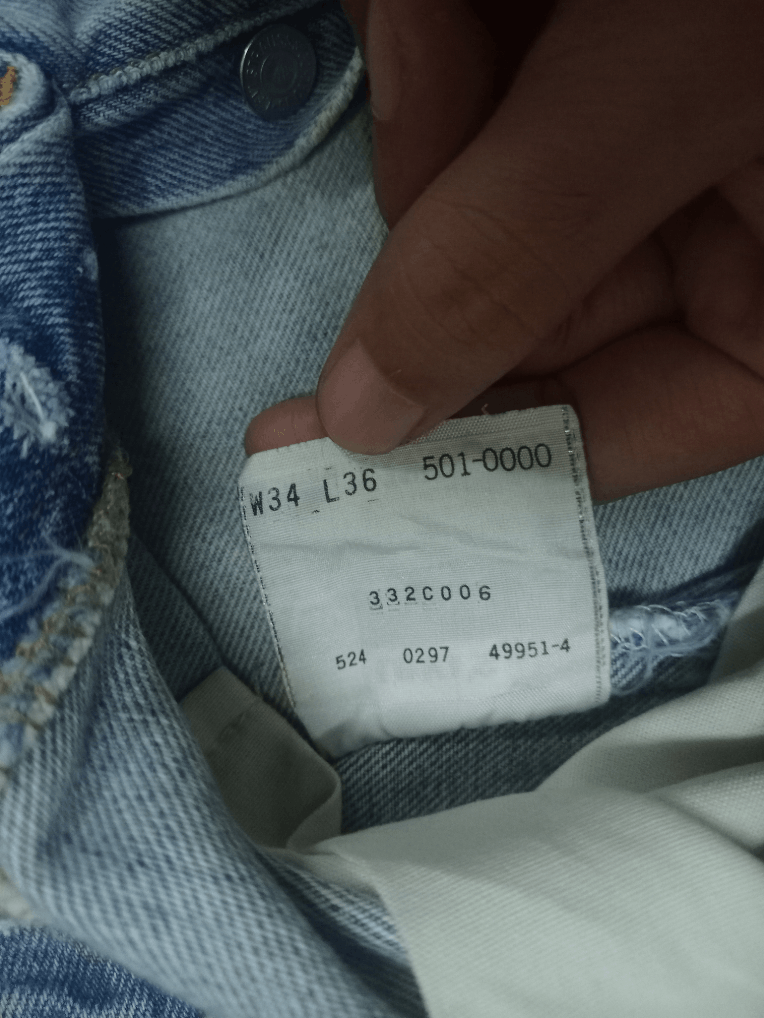 Levi's × Levi's Vintage Clothing Vintage 90s Levis 501 Stonewashed Distressed Loose Jeans Size US 30 / EU 46 - 14 Thumbnail