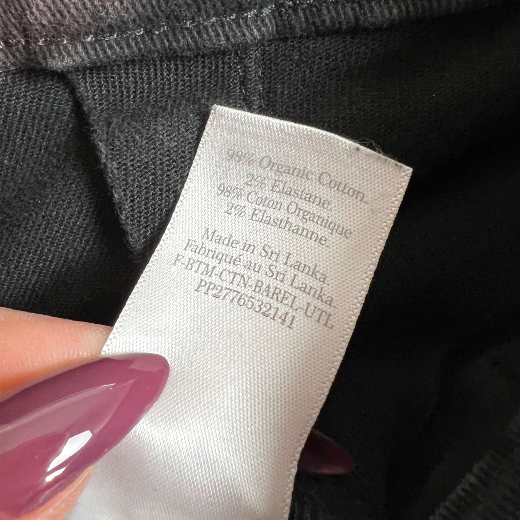 Everlane Everlane Womens 0 Black Organic Cotton Blend Cropped Wide-Leg Pants Size 25" / US 0 / IT 36 - 4 Thumbnail