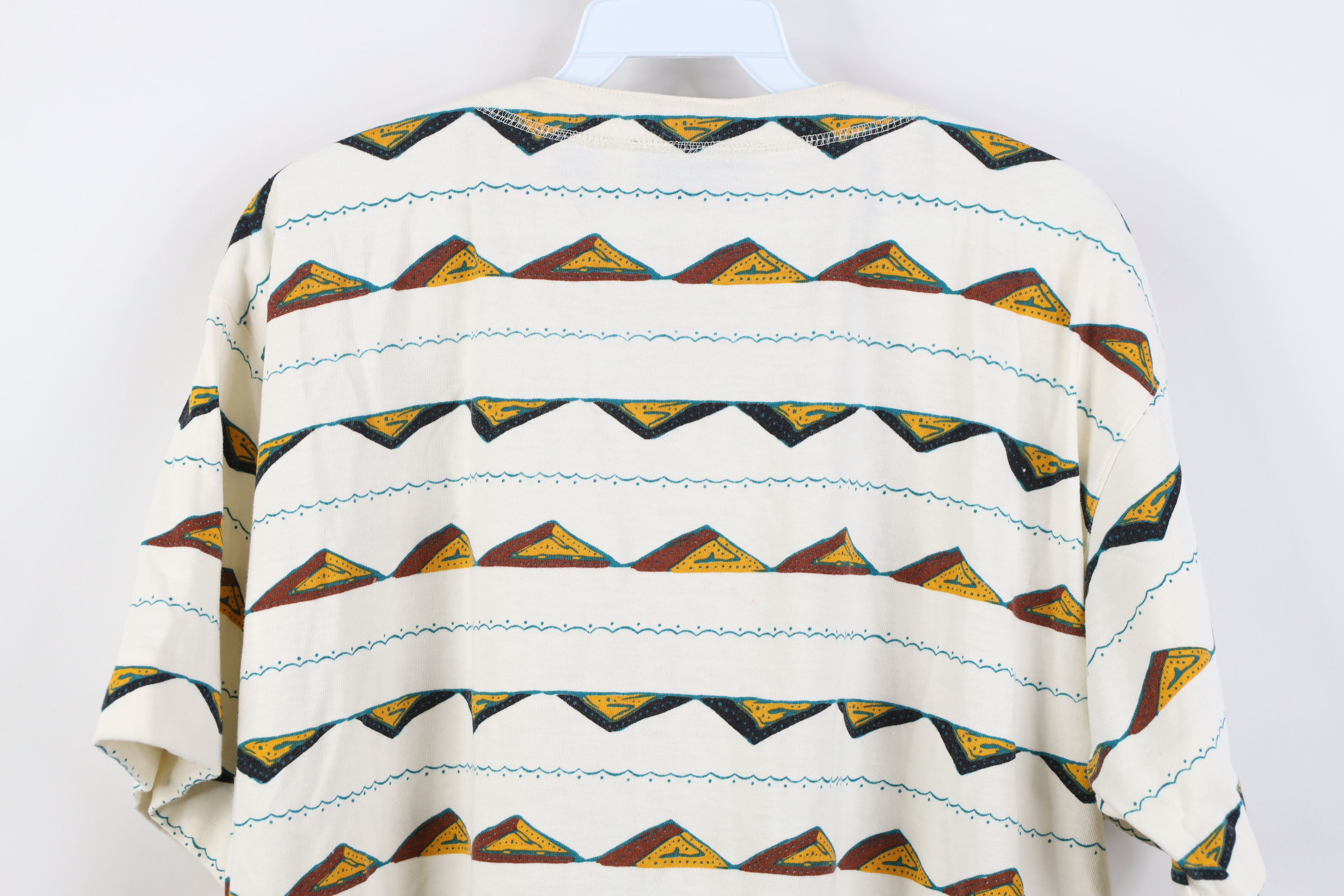 Vintage Vintage 90s Streetwear Mountain Striped Henley T-Shirt Size XXL / US 16-18 / IT 52-54 - 10 Thumbnail