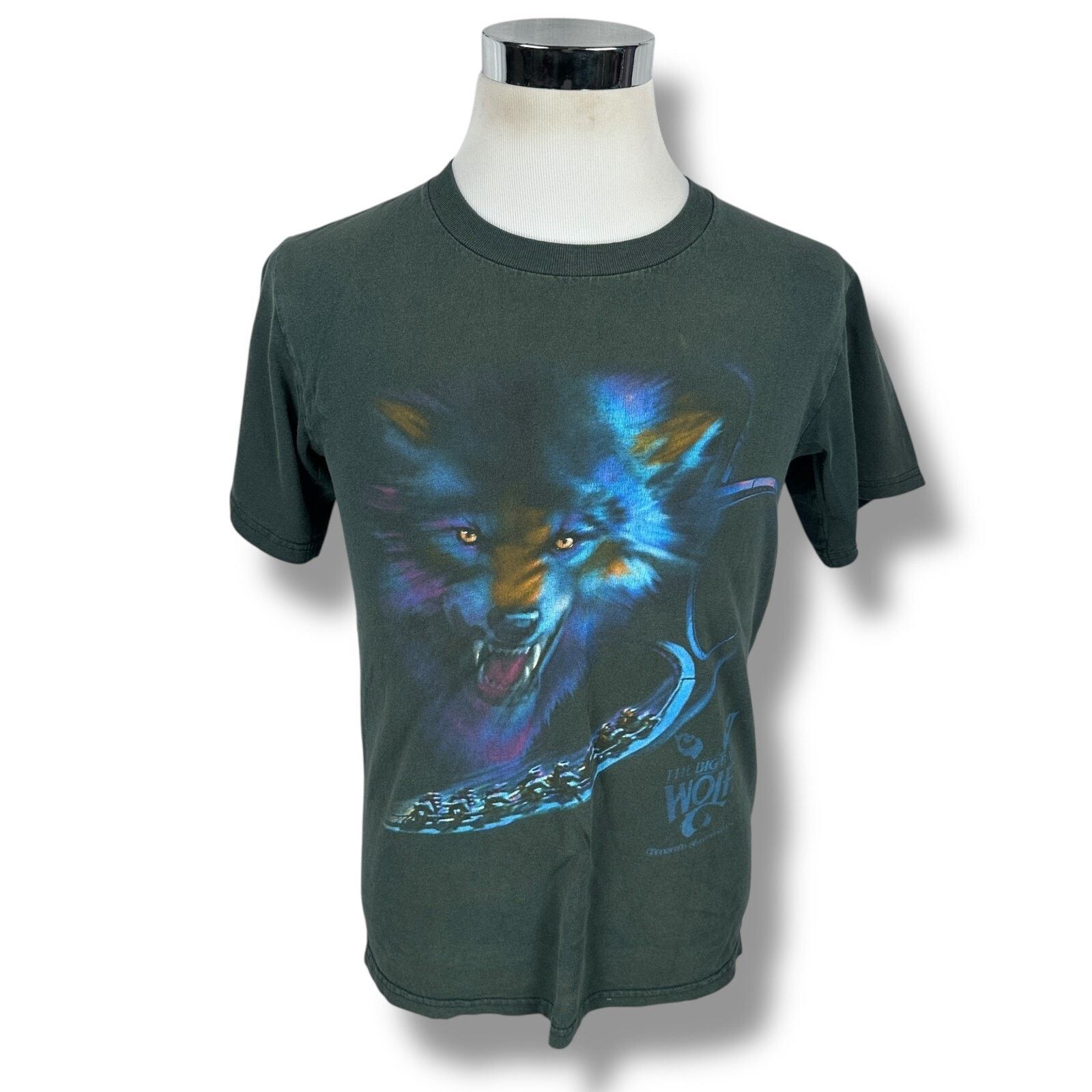 Lee VTG The Big Bad Wolf Busch Gardens T-Shirt Men’s Small Green Size US S / EU 44-46 / 1 - 1 Thumbnail