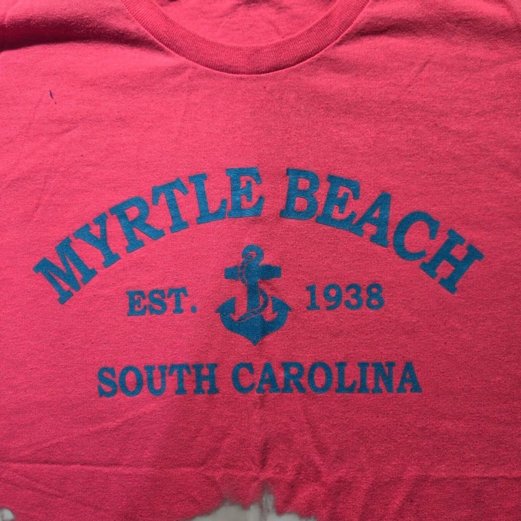 Vintage PINK T-SHIRT Myrtle Beach South Carolina Adult Men's Size L Size US L / EU 52-54 / 3 - 1 Thumbnail