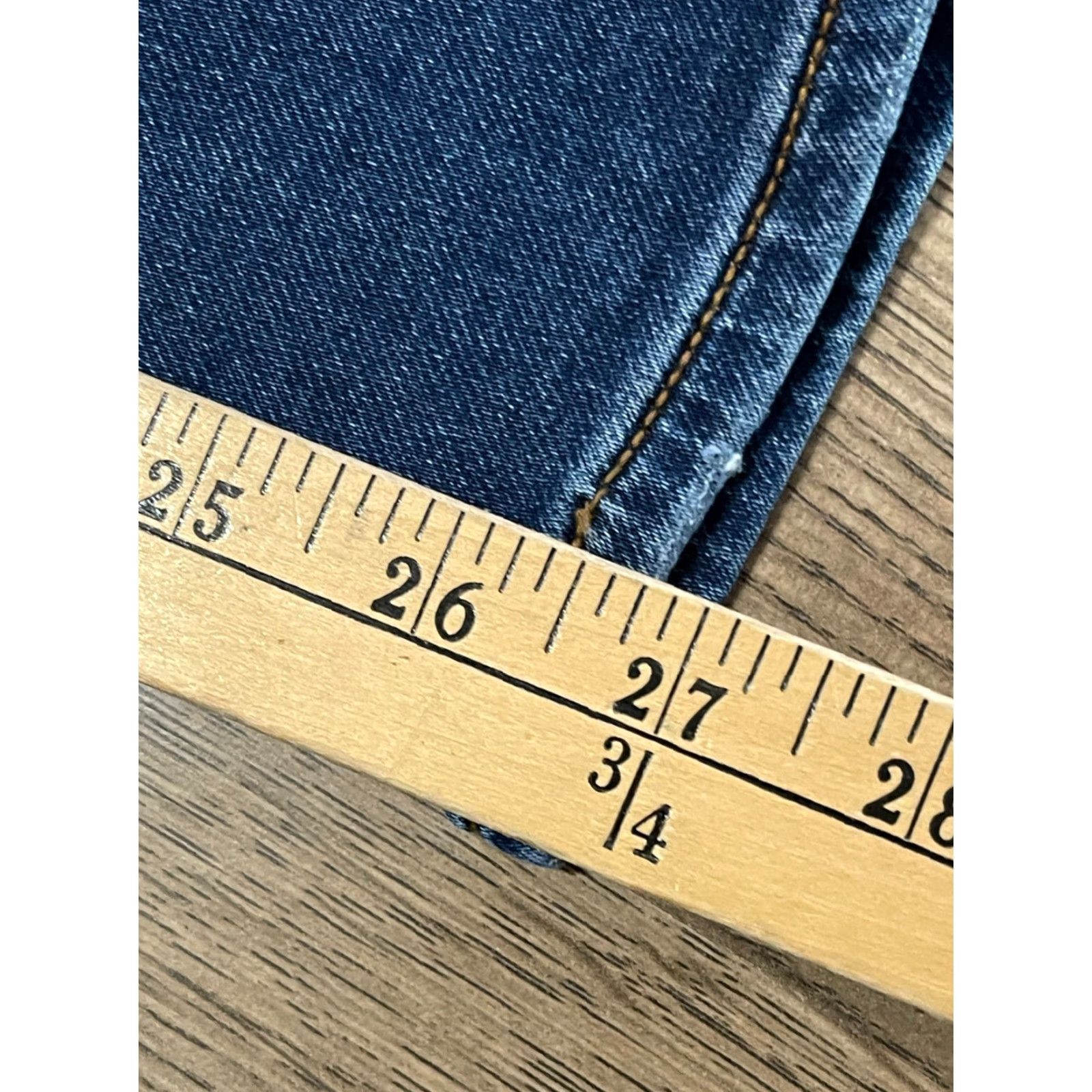 J.Crew J.CREW Jeans Women's 27 Blue Denim 9" High Rise Skinny Pockets Jeans Size 27 Regular Womens 27" Inseam 27 in Pockets Vintage No Size 27" / US 4 / IT 40 - 4 Thumbnail