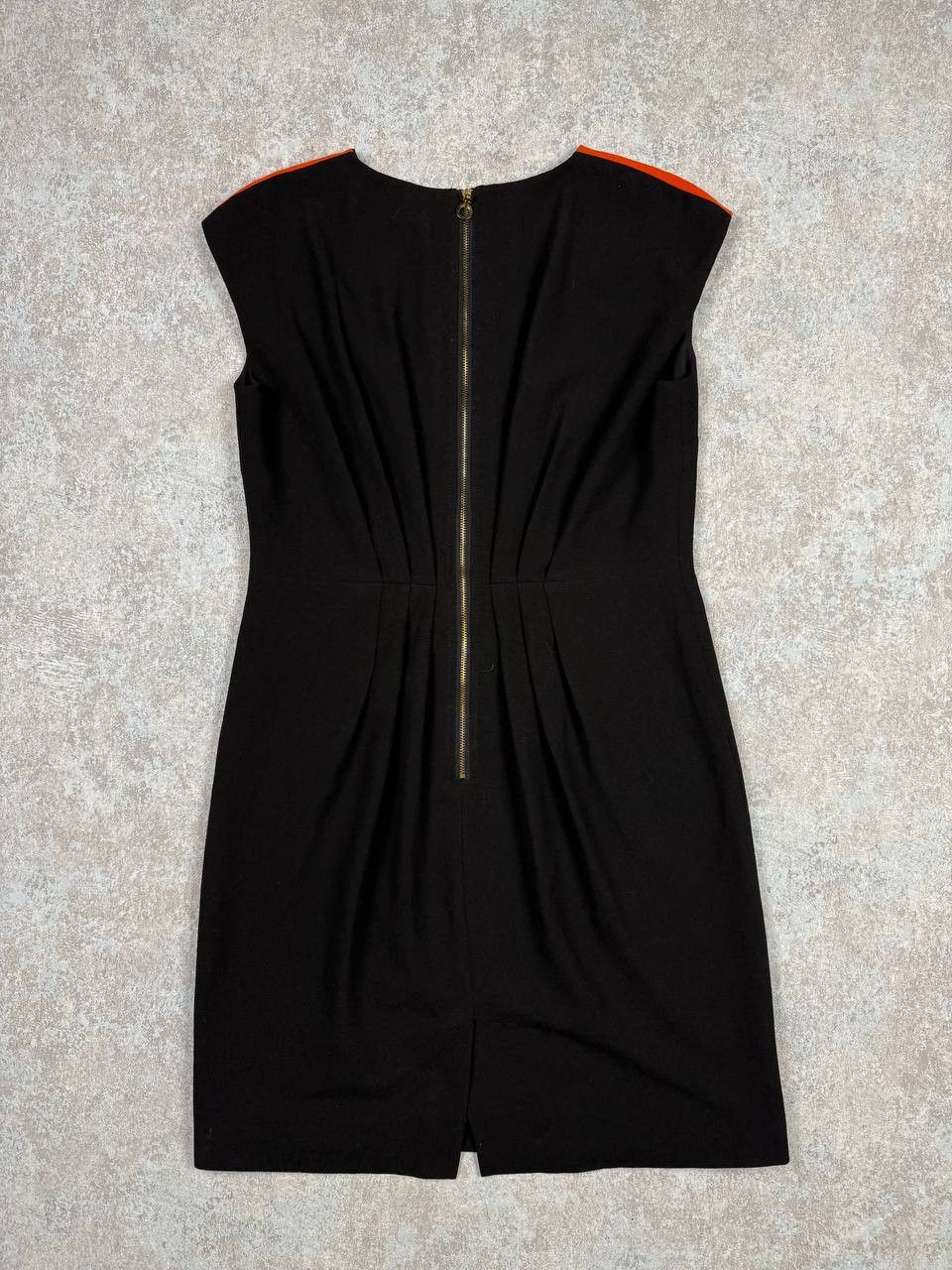 Marni Marni Colorblock Black Orange Shift Dress Size S / US 4 / IT 40 - 4 Thumbnail