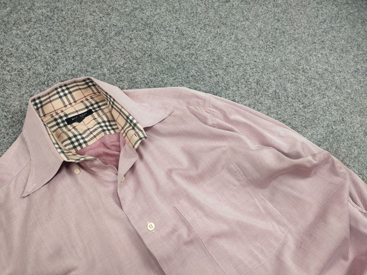 Burberry Vintage 90's Burberry London Pink Nova check Button Shirt Size US XL / EU 56 / 4 - 7 Thumbnail