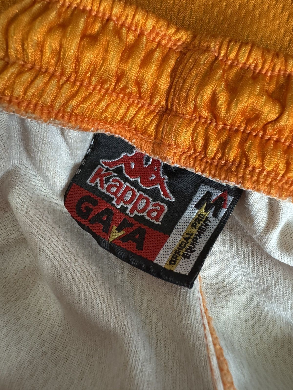 Kappa Barcelona Vintage Kappa Gaya Mesh Shorts M — Orange & Navy Size US 32 / EU 48 - 5 Thumbnail
