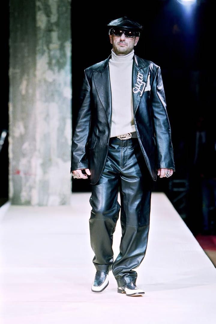 Yohji Yamamoto POIUR HOMME 03aw Pimp era leather pants Size US 35 - 1 Thumbnail