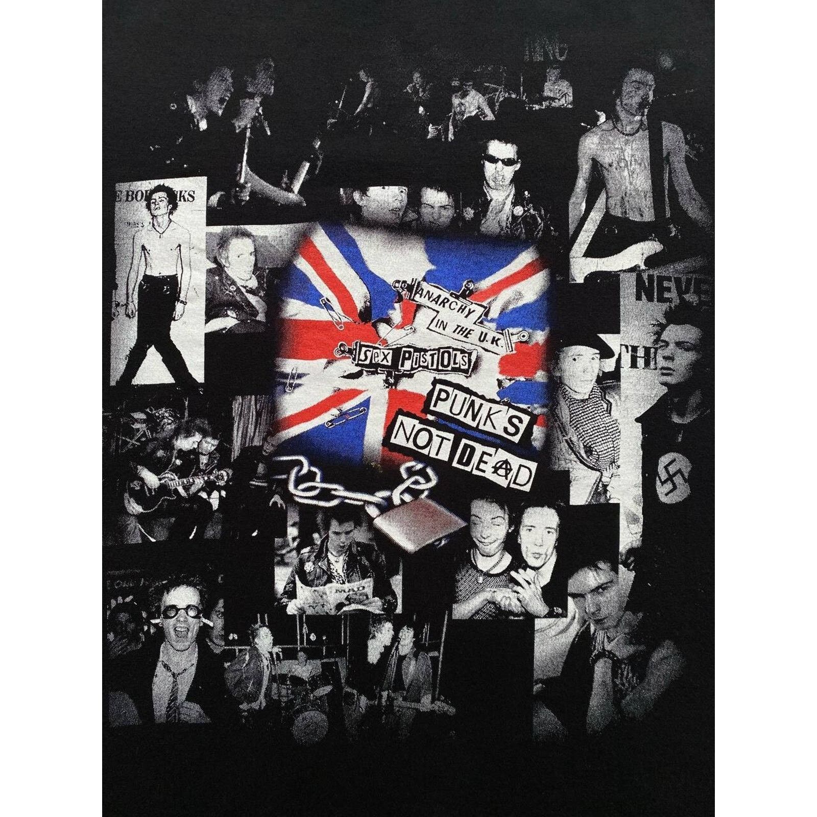 Band Tees × Vintage SEX PISTOLS "ANARCHY IN THE U.K." PUNK ROCK BAND TEE Size US M / EU 48-50 / 2 - 3 Thumbnail