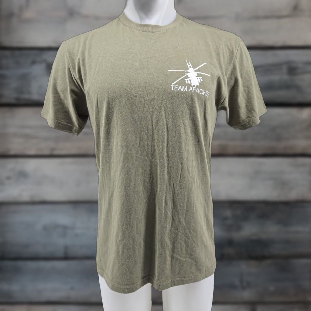 Next Level Team Apache Helicopter T Shirt Green Size Medium Size US M / EU 48-50 / 2 - 1 Thumbnail